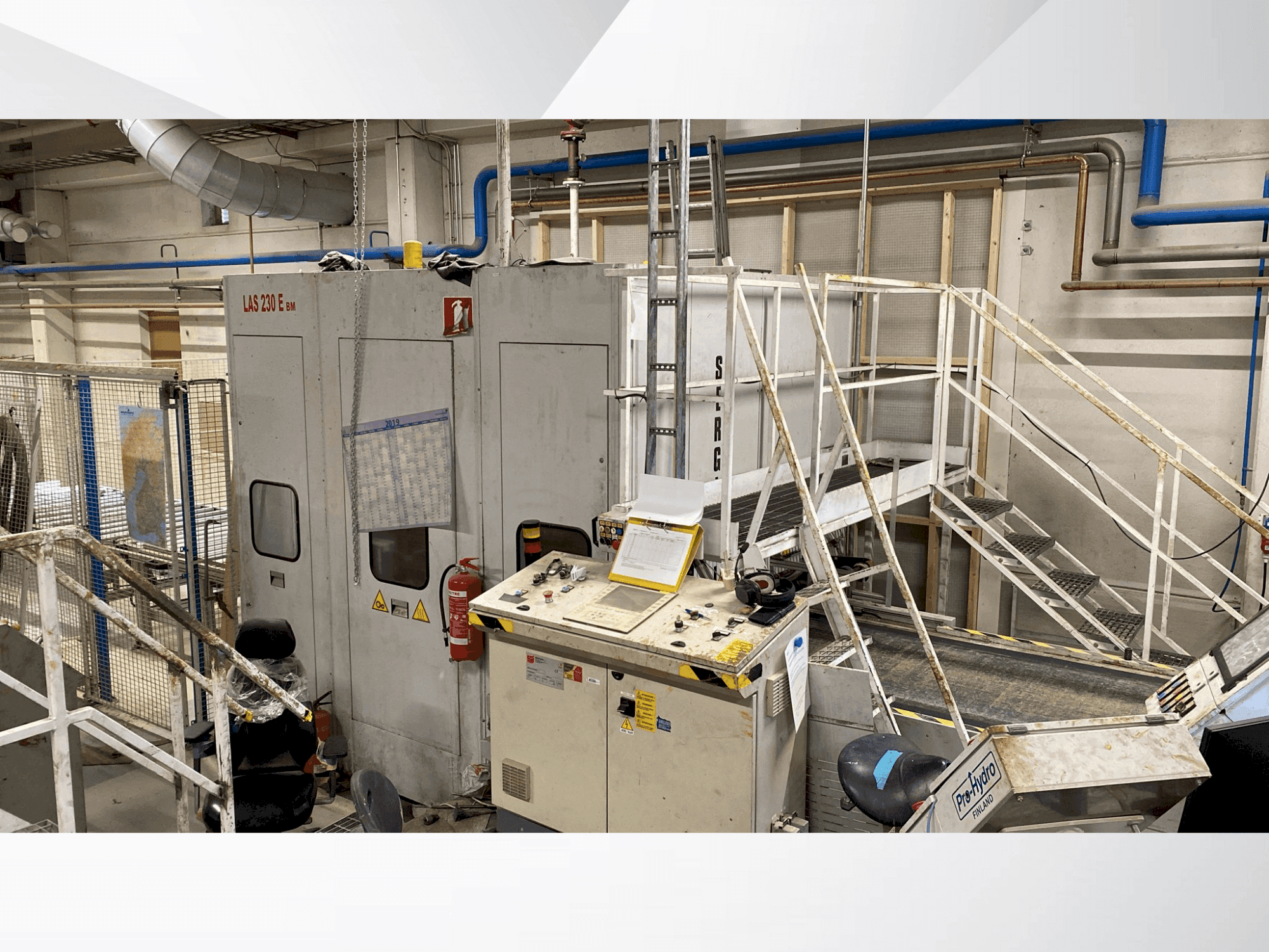 Čelní pohled  na SERGIANI LAS 230BM  stroj