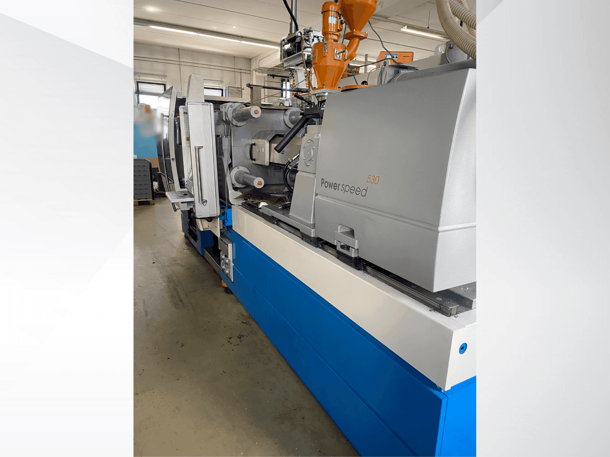 Čelní pohled na Netstal ELION 1200-530 PS stroj