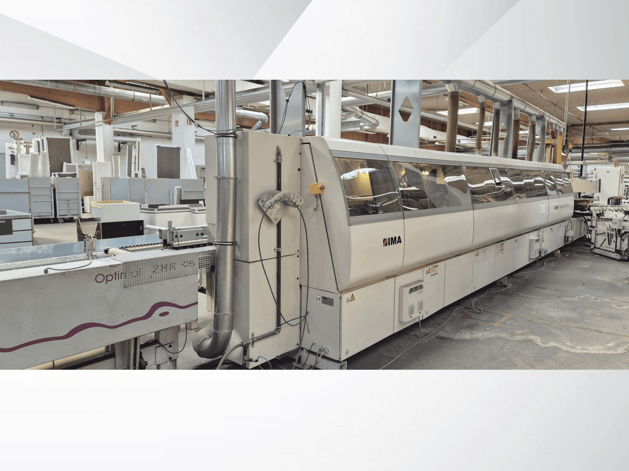 Čelní pohled na IMA Novimat Systems I/R75/1000 stroj