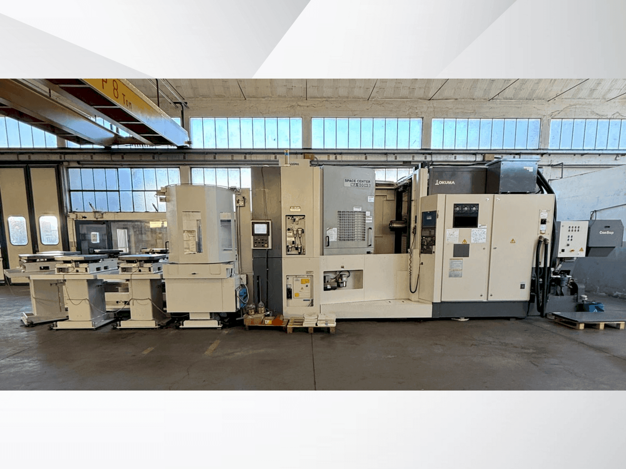 Čelní pohled  na Okuma SPACE CENTER MA-600HB  stroj