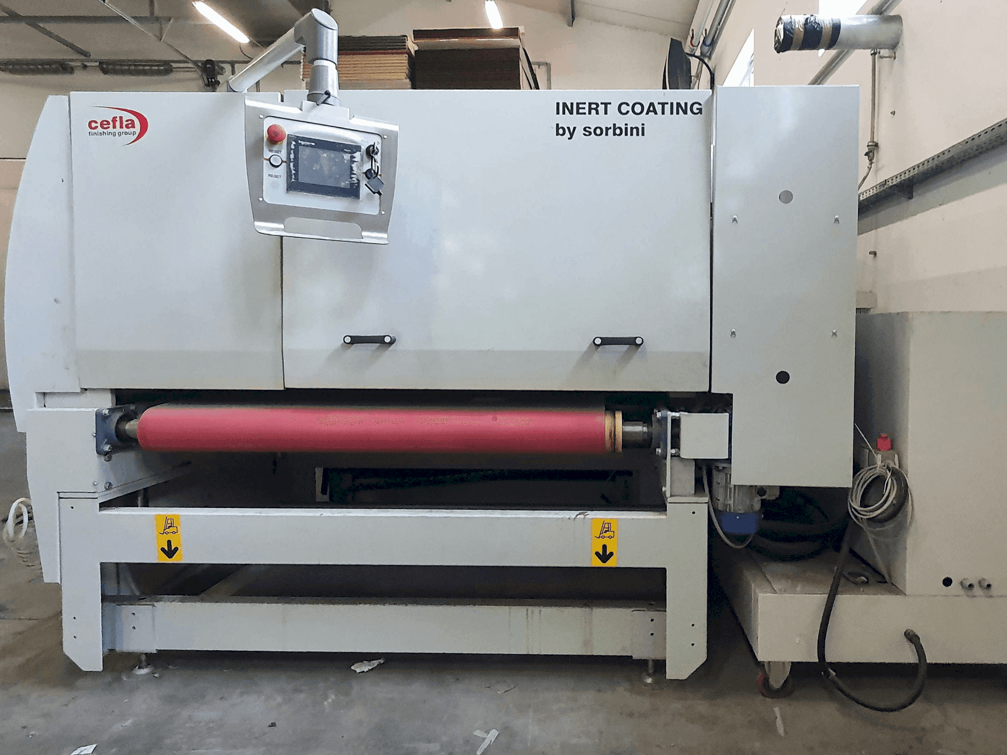 Čelní pohled  na CEFLA INTER-TEC  stroj