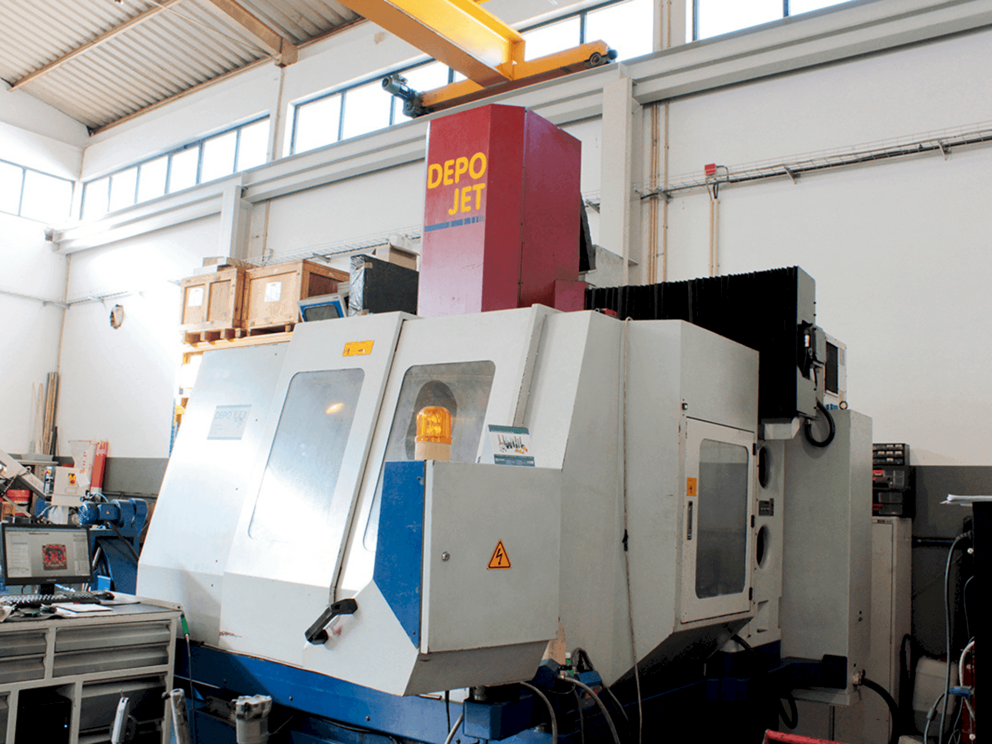 Čelní pohled na DEPO Jet stroj