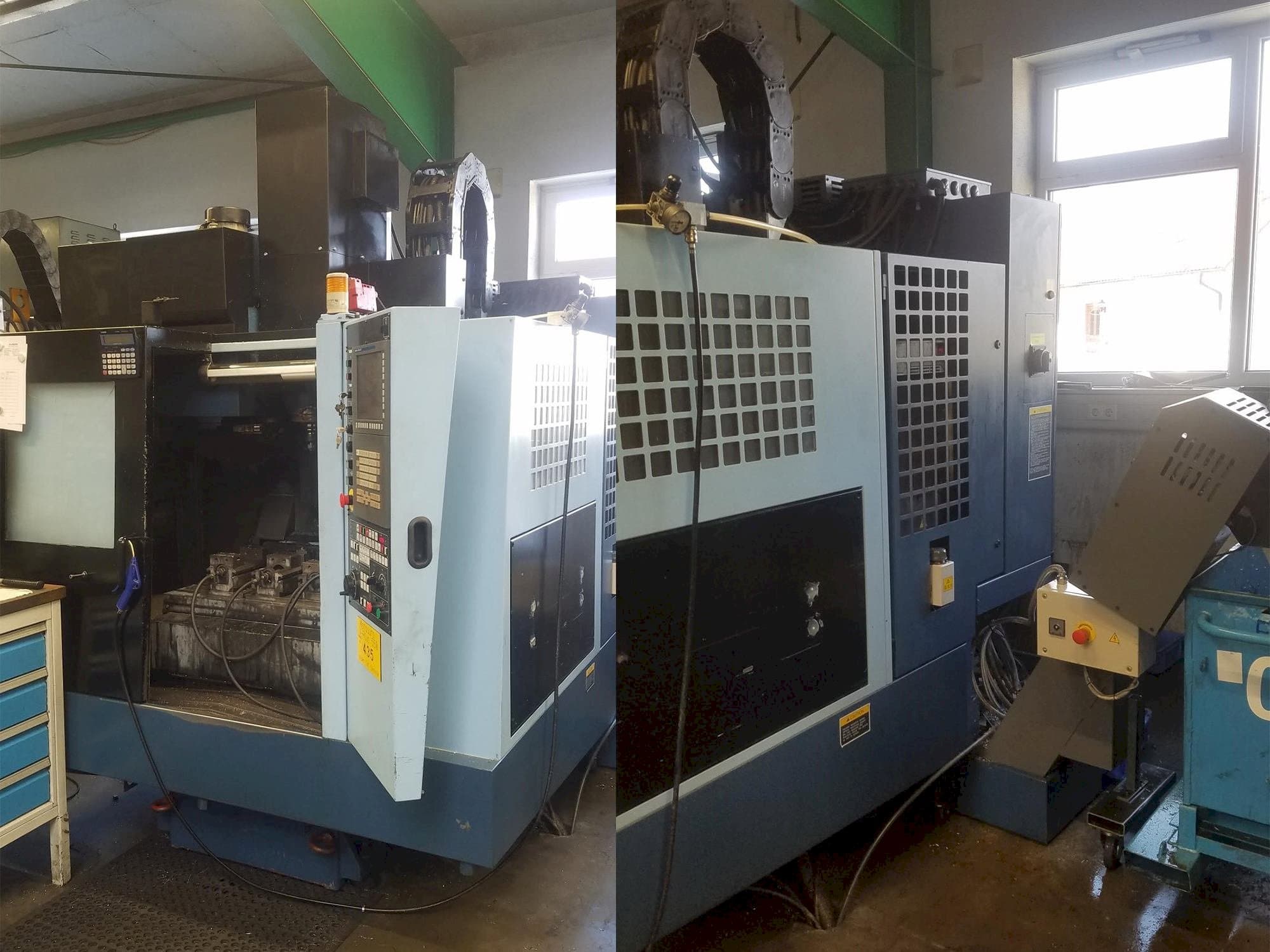 Čelní pohled na Matsuura 550 V-Plus stroj