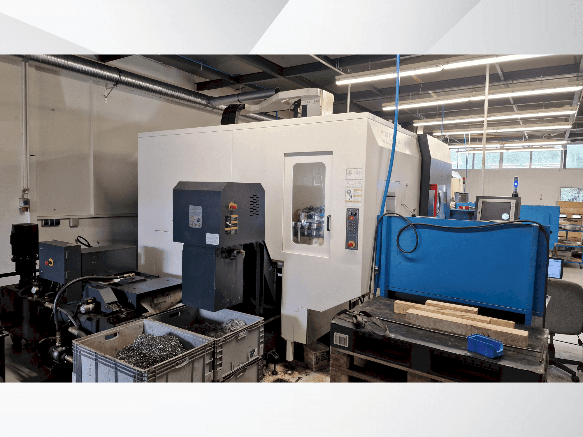 Čelní pohled na POSmill H 500 U stroj