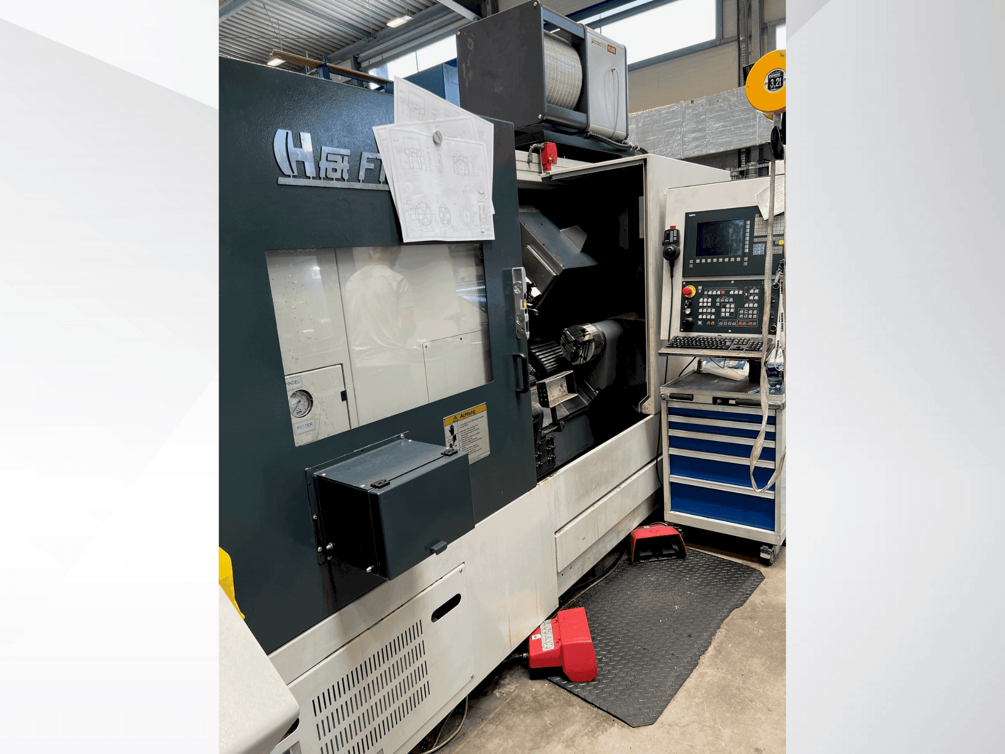 Čelní pohled  na FAT FTM 165  stroj