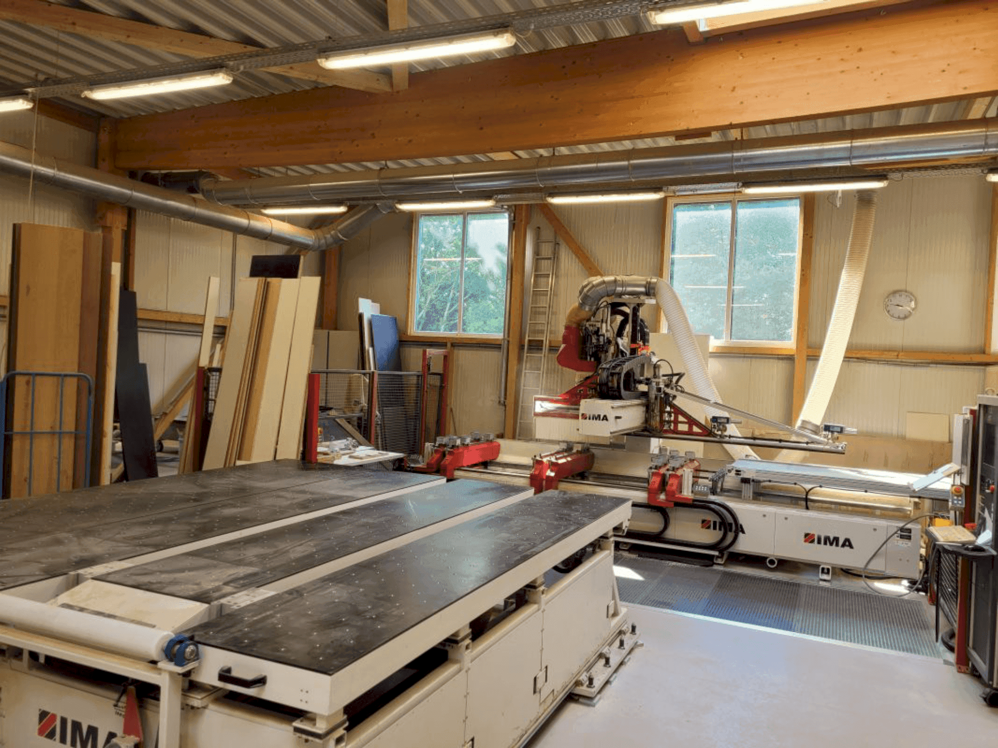 Čelní pohled na IMA BIMA CUT 120/300 stroj