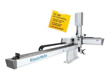 Čelní pohled na Krauss Maffei LRX EasyControl 50 stroj