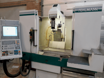 Čelní pohled na FEHLMANN PICOMAX 55 CNC 2/3 stroj