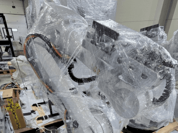 Čelní pohled  na ABB IRB 4600-45/2.05  stroj