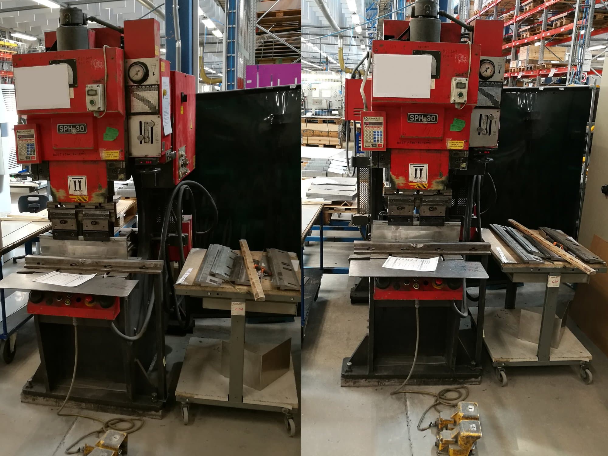 Čelní pohled na AMADA SPH-30C stroj