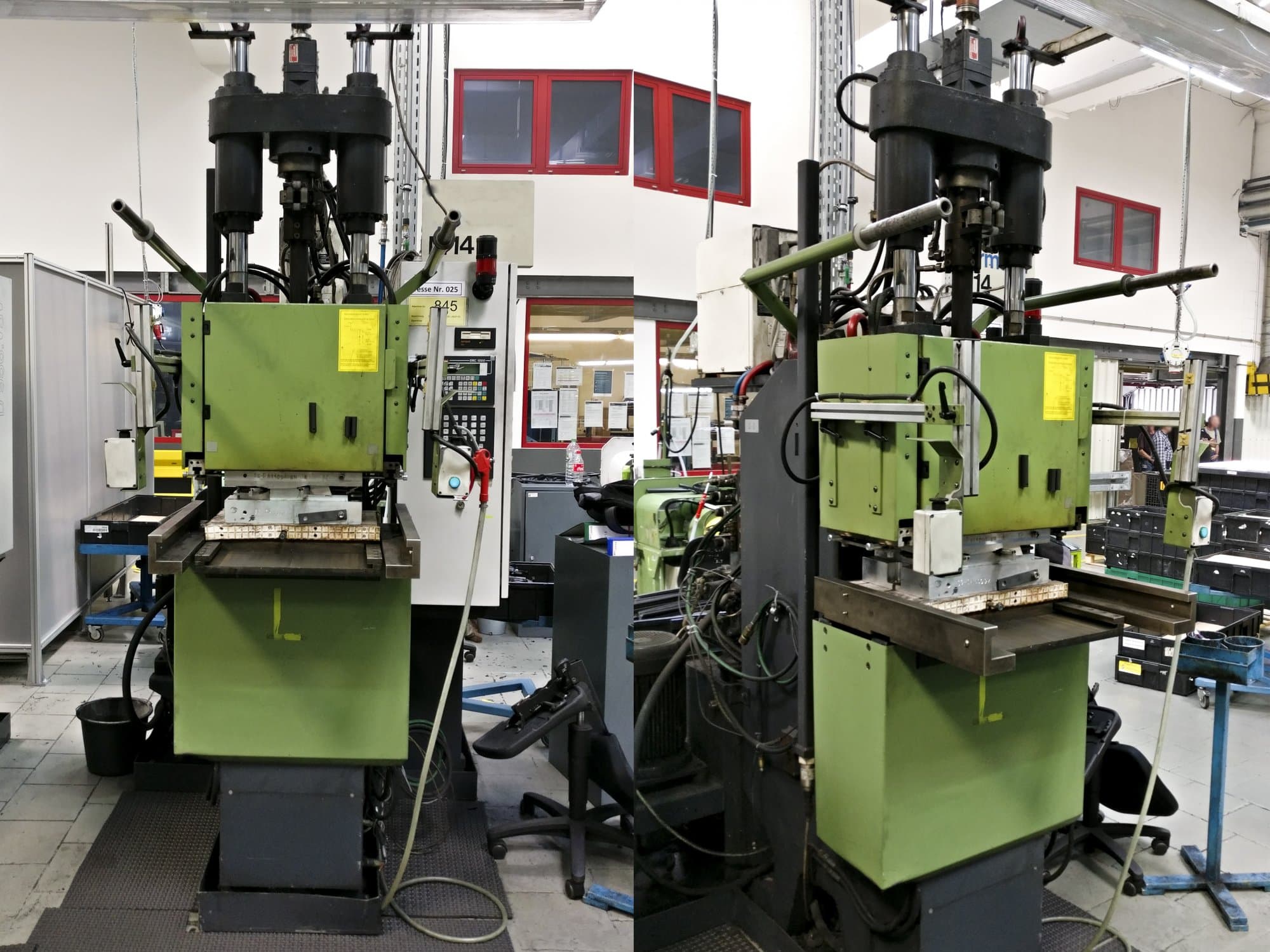 Čelní pohled  na Kloeckner Desma 956.050 stroj