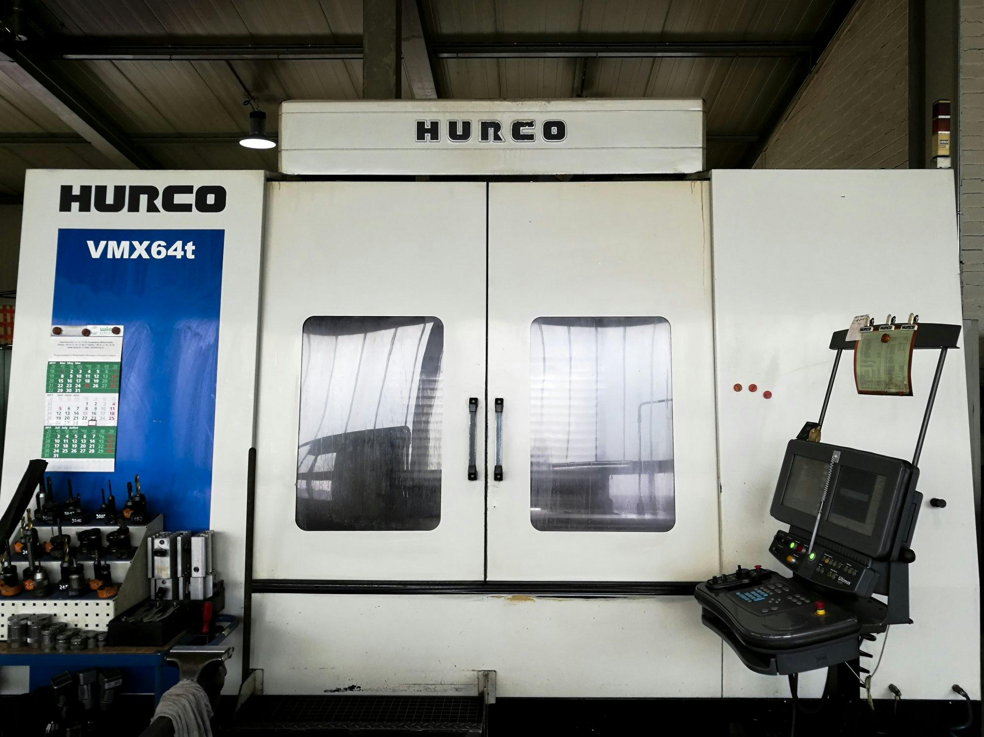 Pracovní prostor  na Hurco VMX64/40T stroje