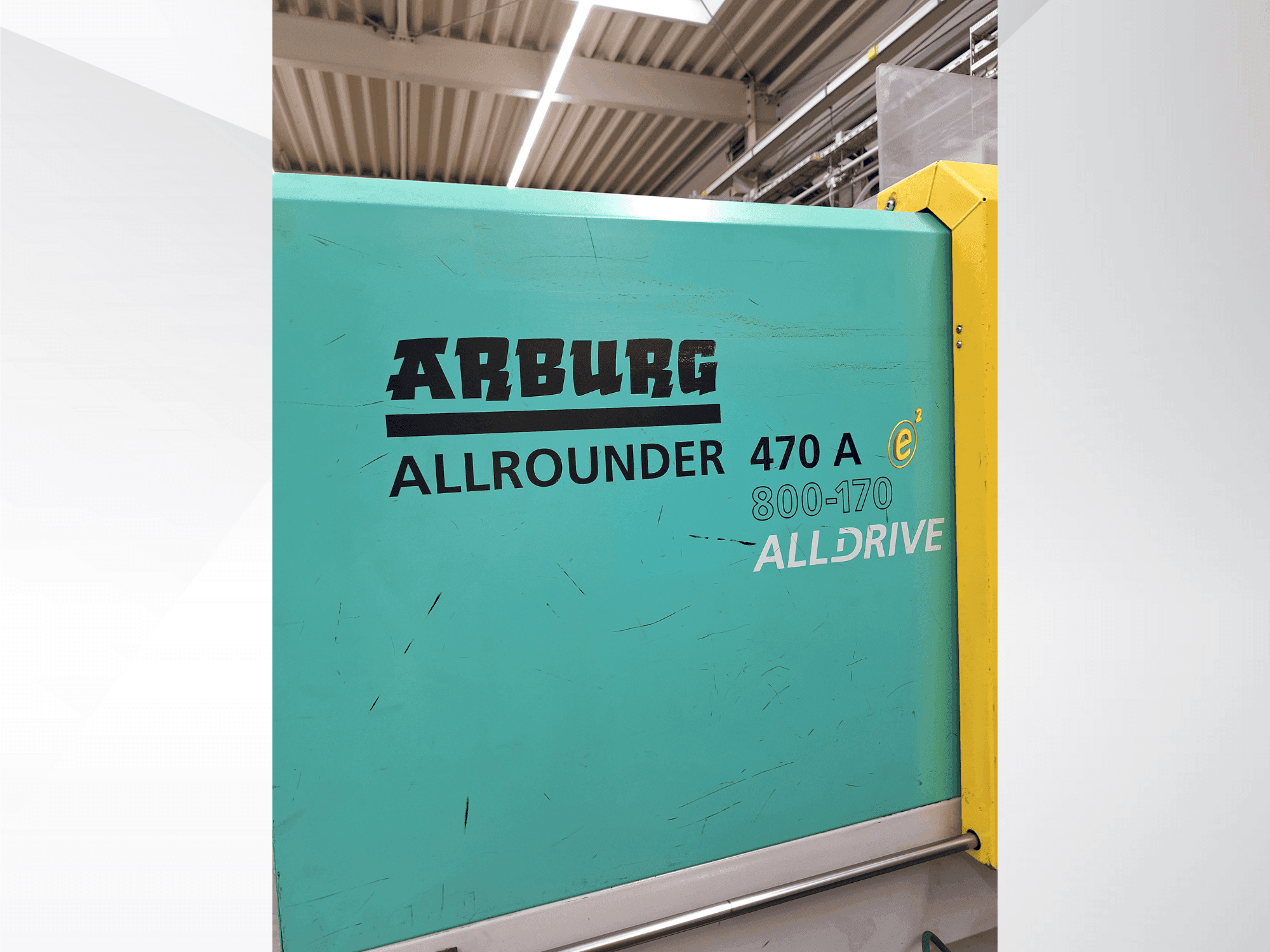 Čelní pohled na Arburg 470 A 800-170 stroj