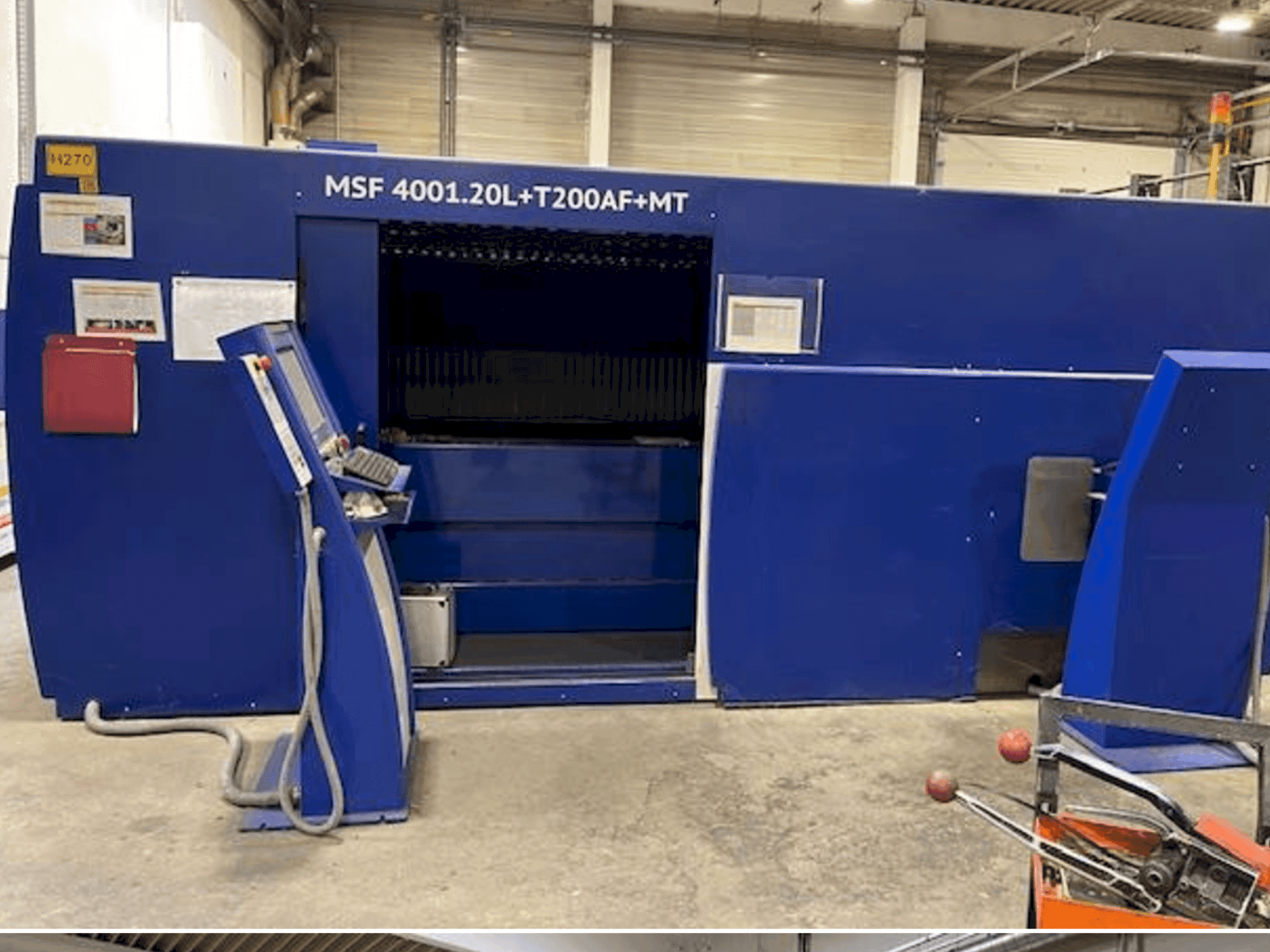 Čelní pohled na MicroStep Fiber MSF 4001.20L stroj