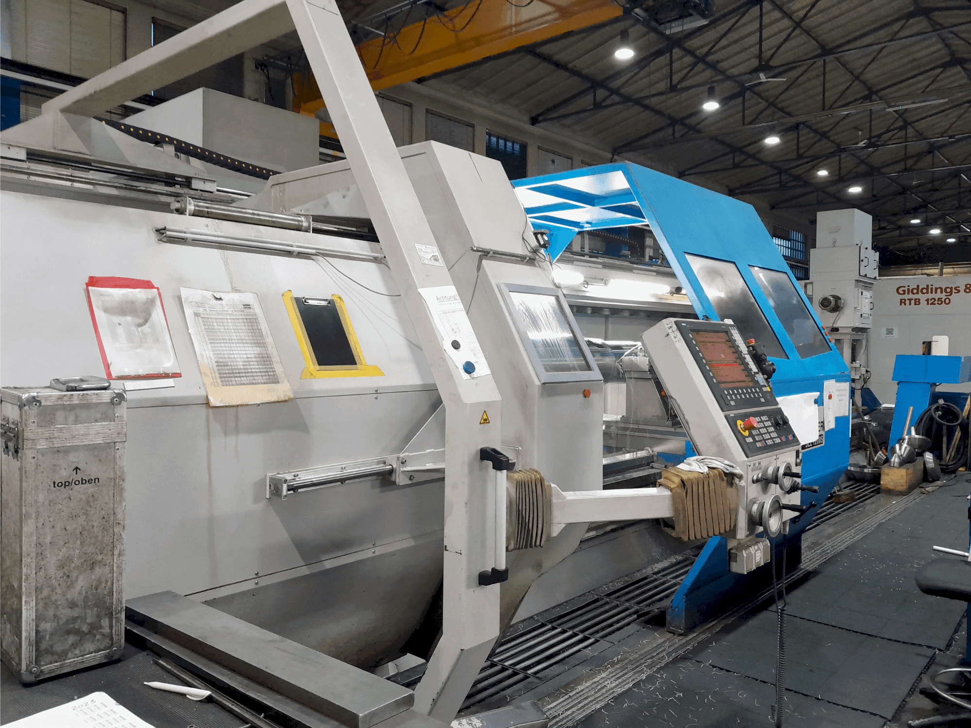 Čelní pohled na SEIGER SLZ 1200S stroj