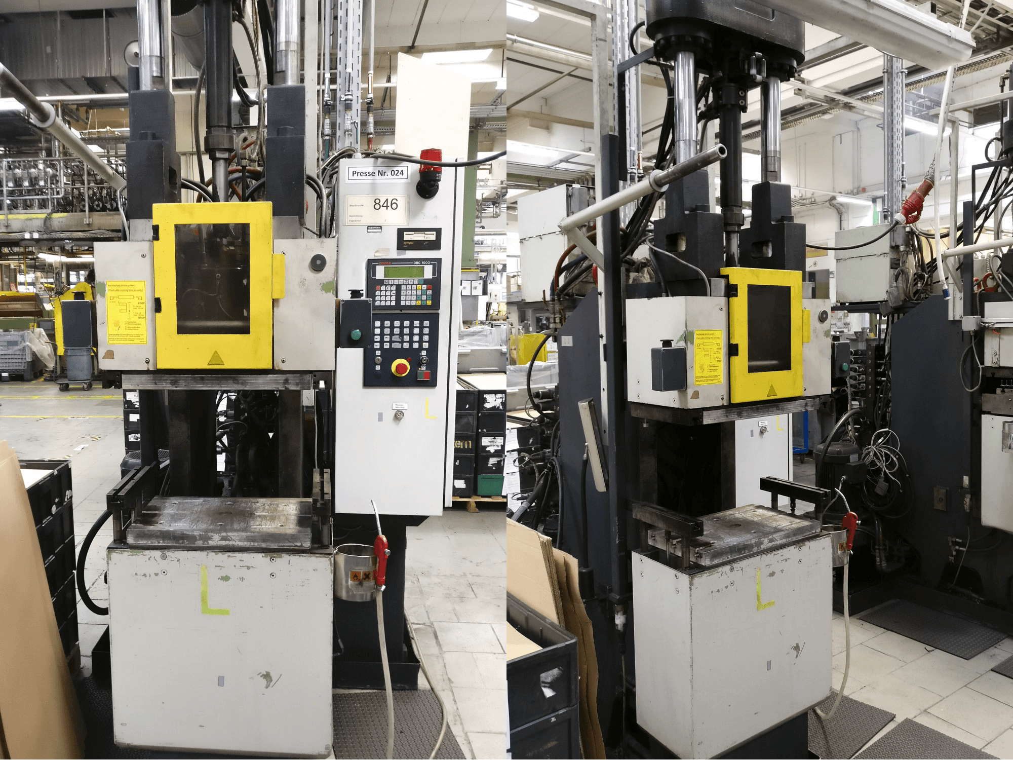 Pravý boční pohled na Kloeckner Desma 956.050 stroj