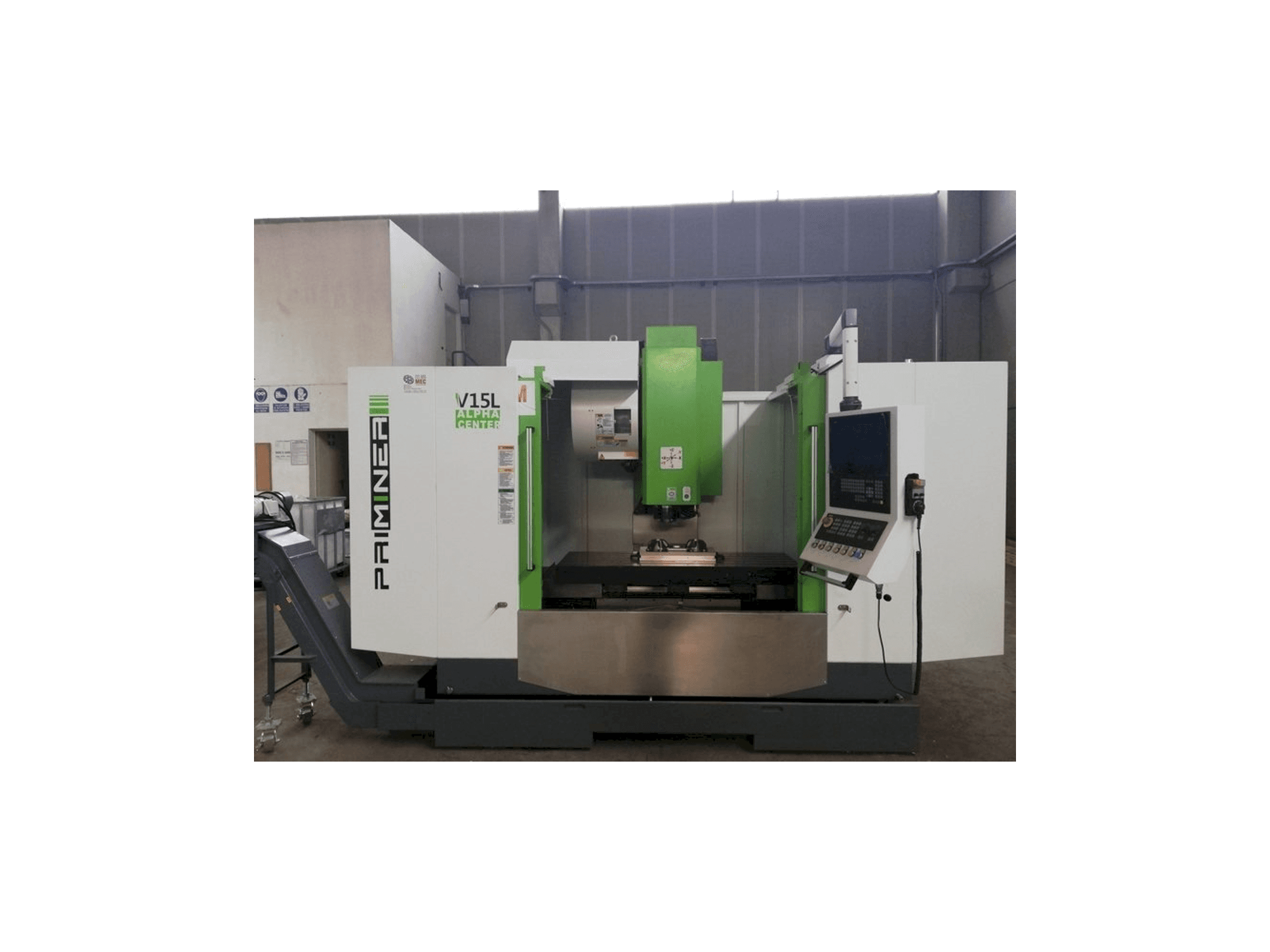 Čelní pohled na Priminer V 15L stroj