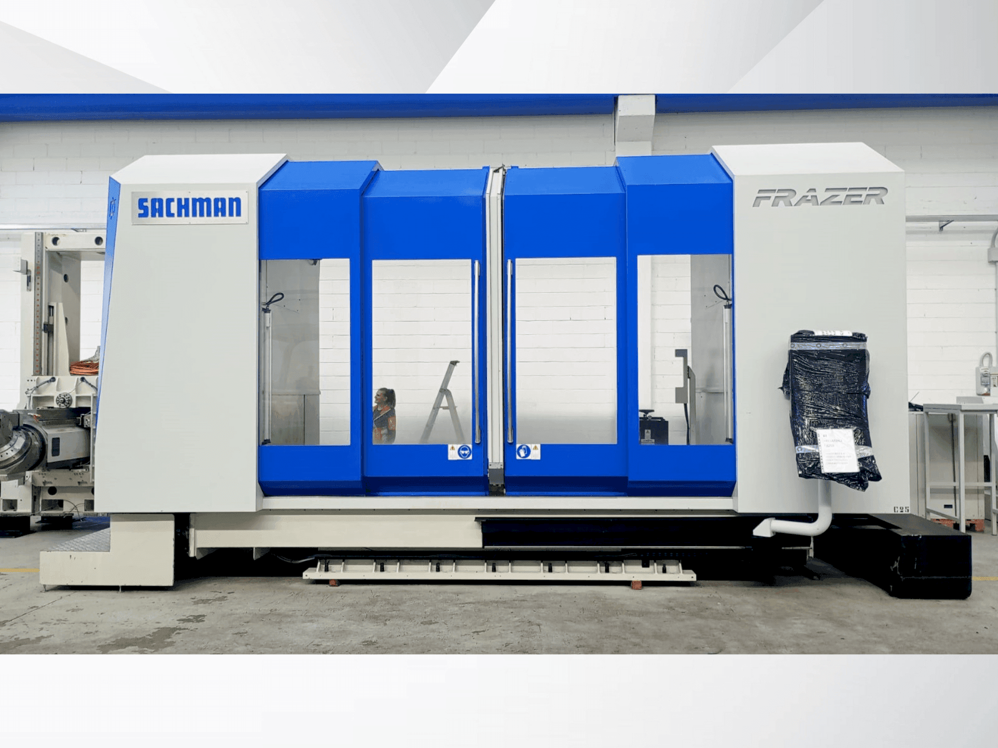 Čelní pohled na JOBS FRAZER stroj