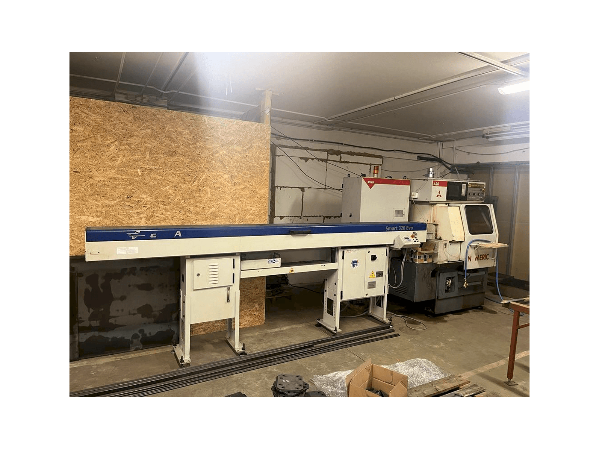 Čelní pohled na KOVOSVIT MAS Numeric A26 CNC stroj