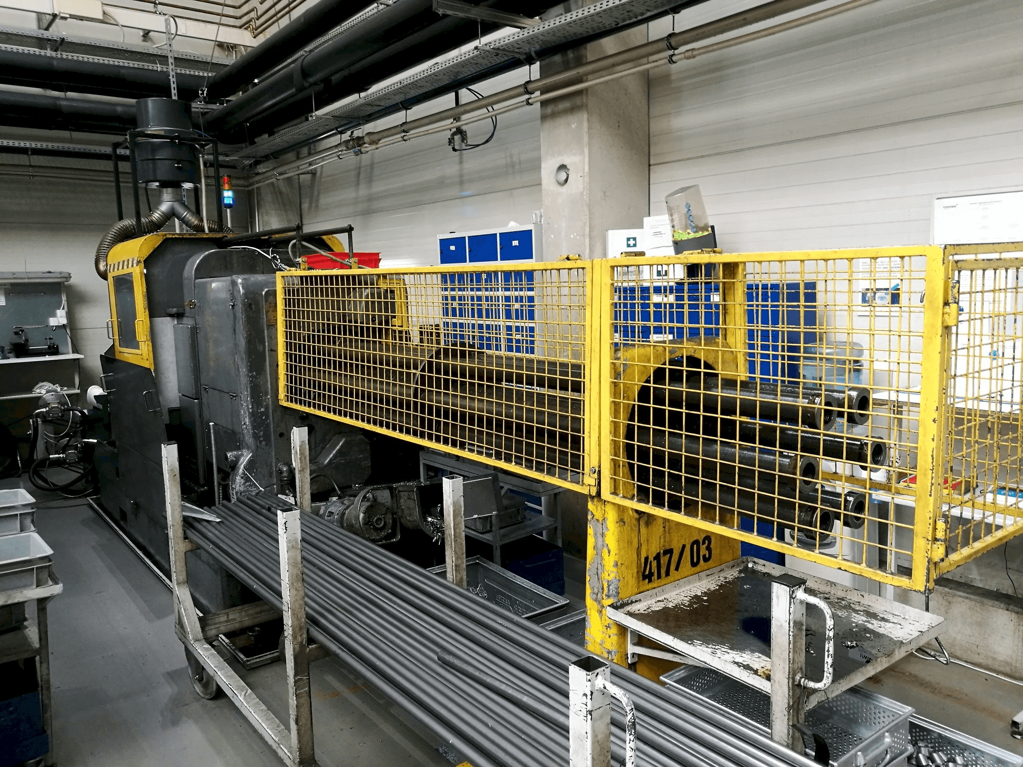 Čelní pohled na Wickman 1 3/8"-6 stroj