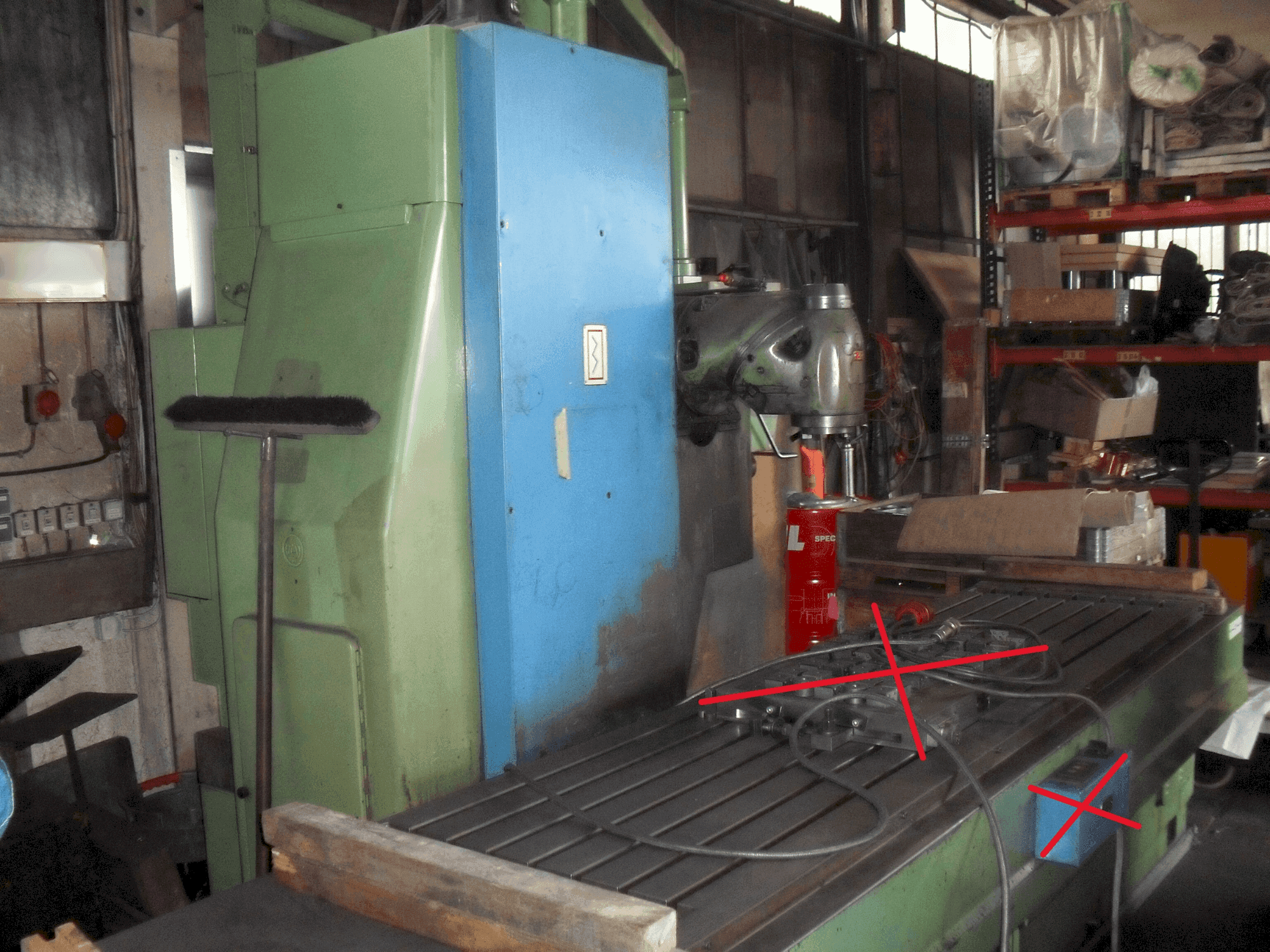 Čelní pohled na SACHMAN RP 3 stroj