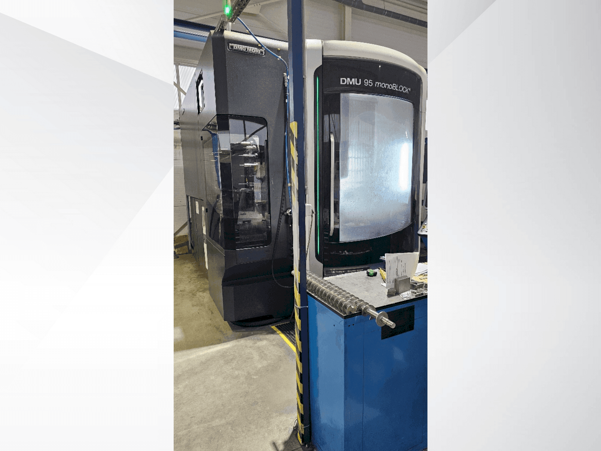 Čelní pohled na DMG MORI DMU 95 monoBlock stroj