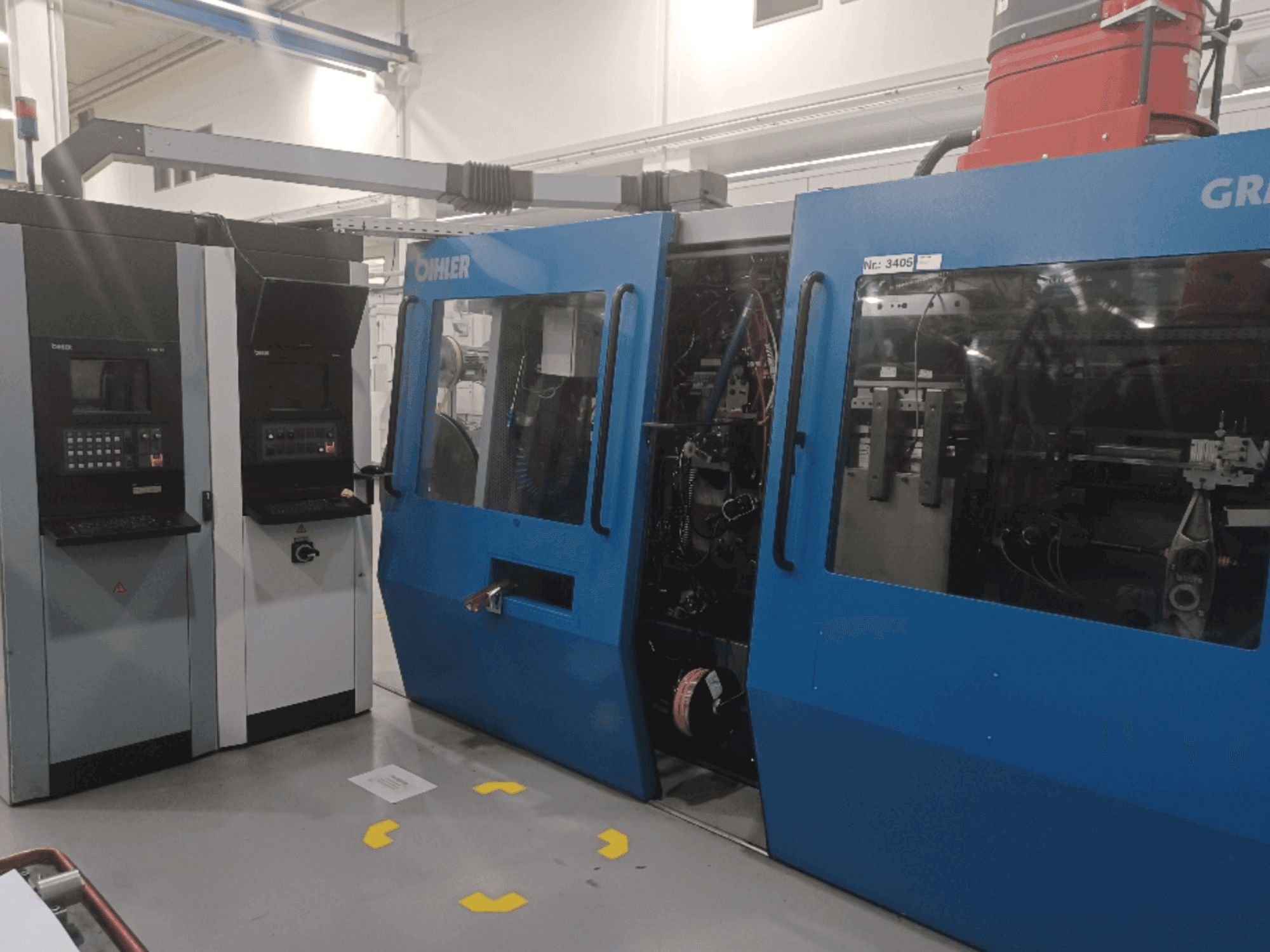 Čelní pohled na Bihler GRM 80E stroj