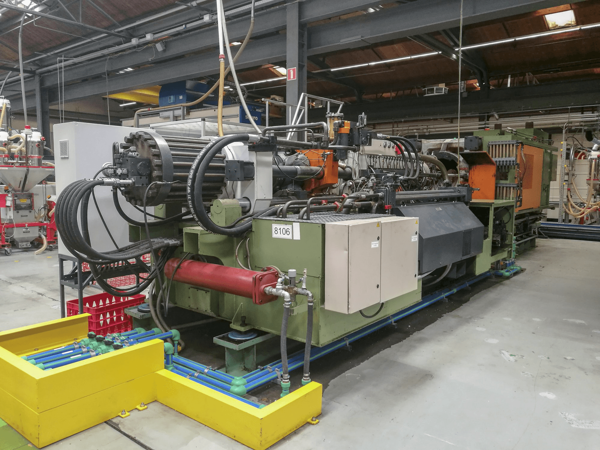 Levý pohled na Windsor HIS 800 D stroj