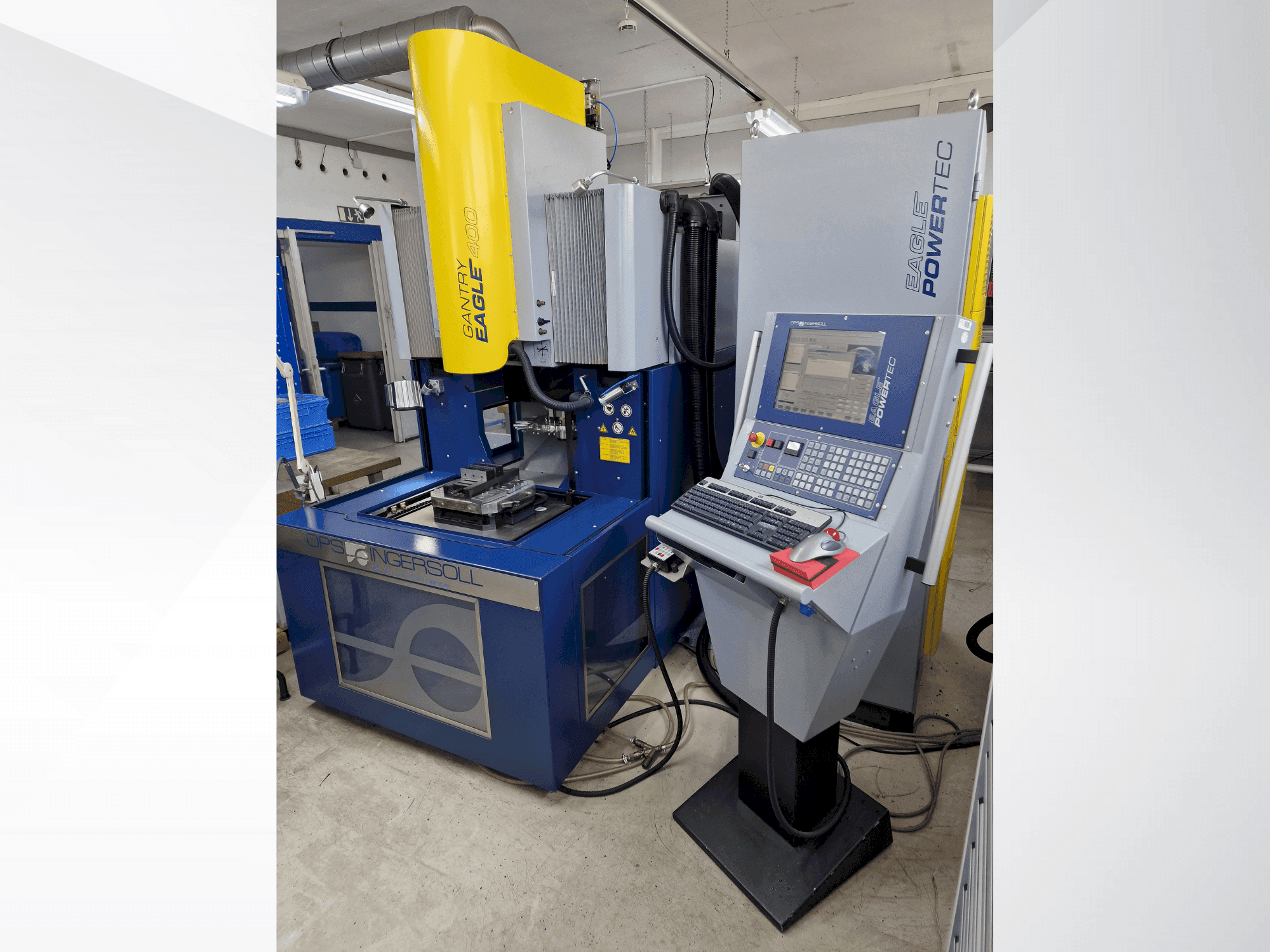 Čelní pohled na OPS INGERSOLL Eagle 400 stroj