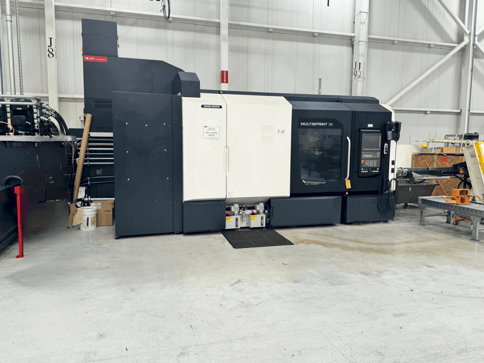 Čelní pohled na DMG MORI Multisprint 36 stroj