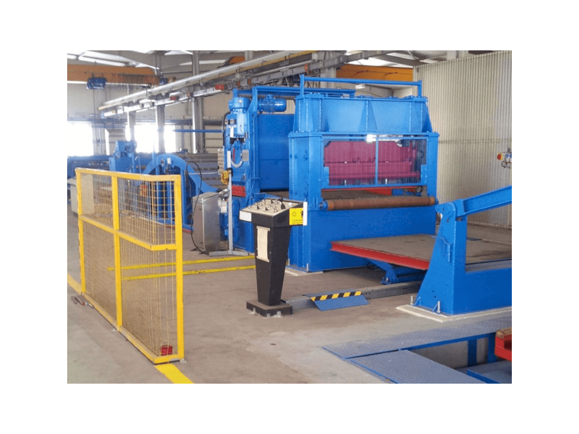 Čelní pohled na Sacma SP4A stroj