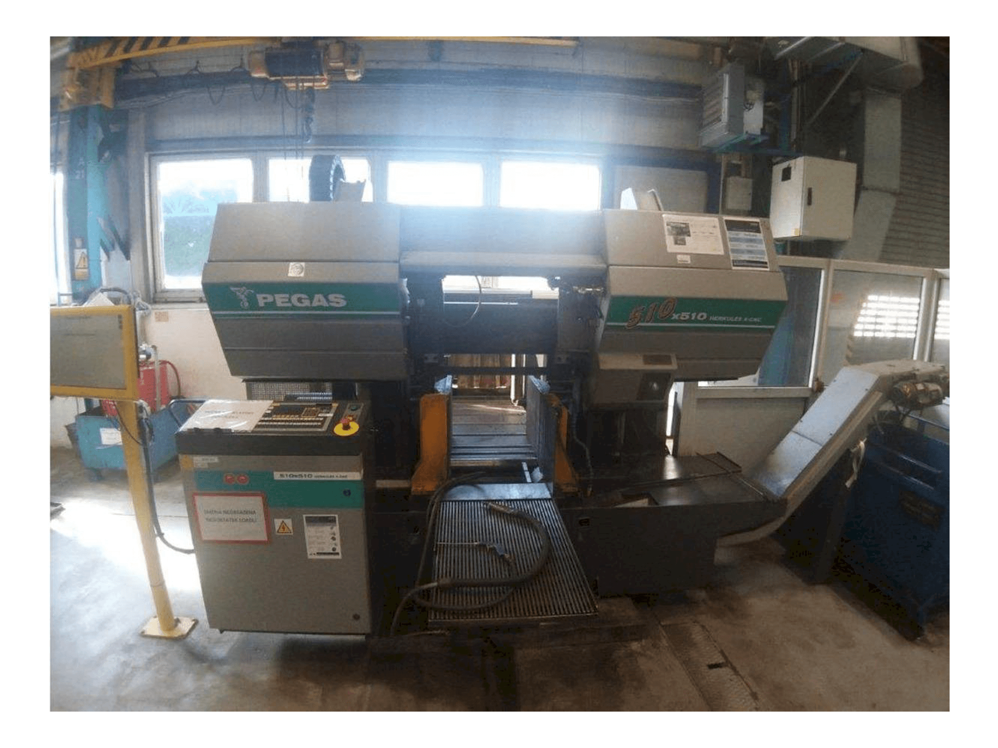 Čelní pohled na Pegas 510x510 Herkules X-CNC stroj
