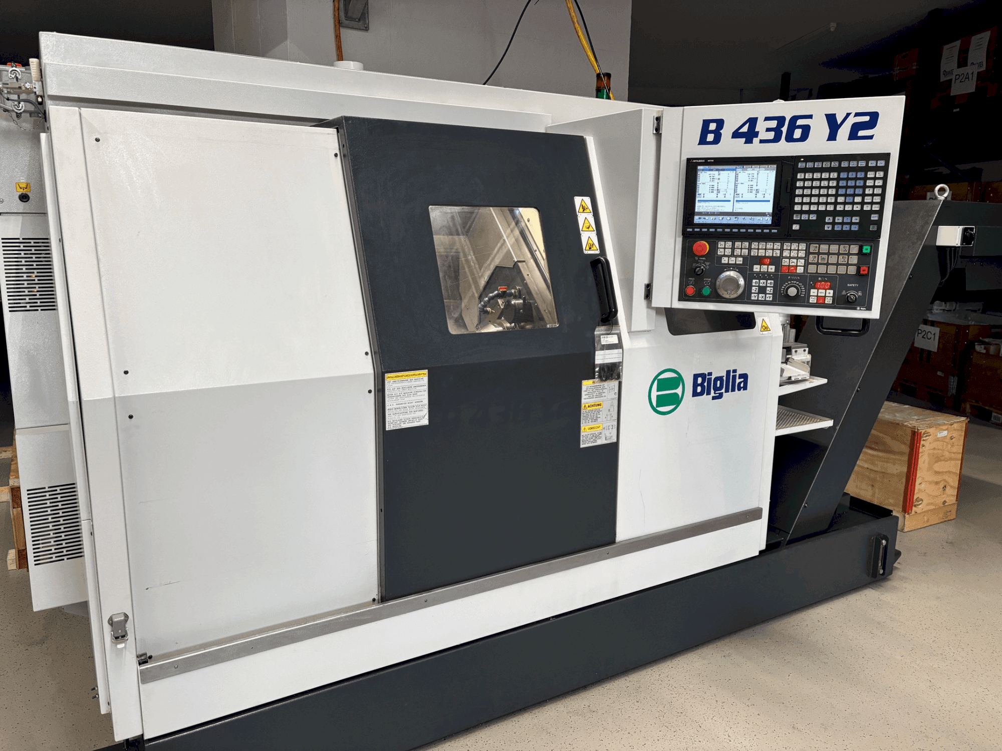 Čelní pohled na Biglia B436Y2 stroj