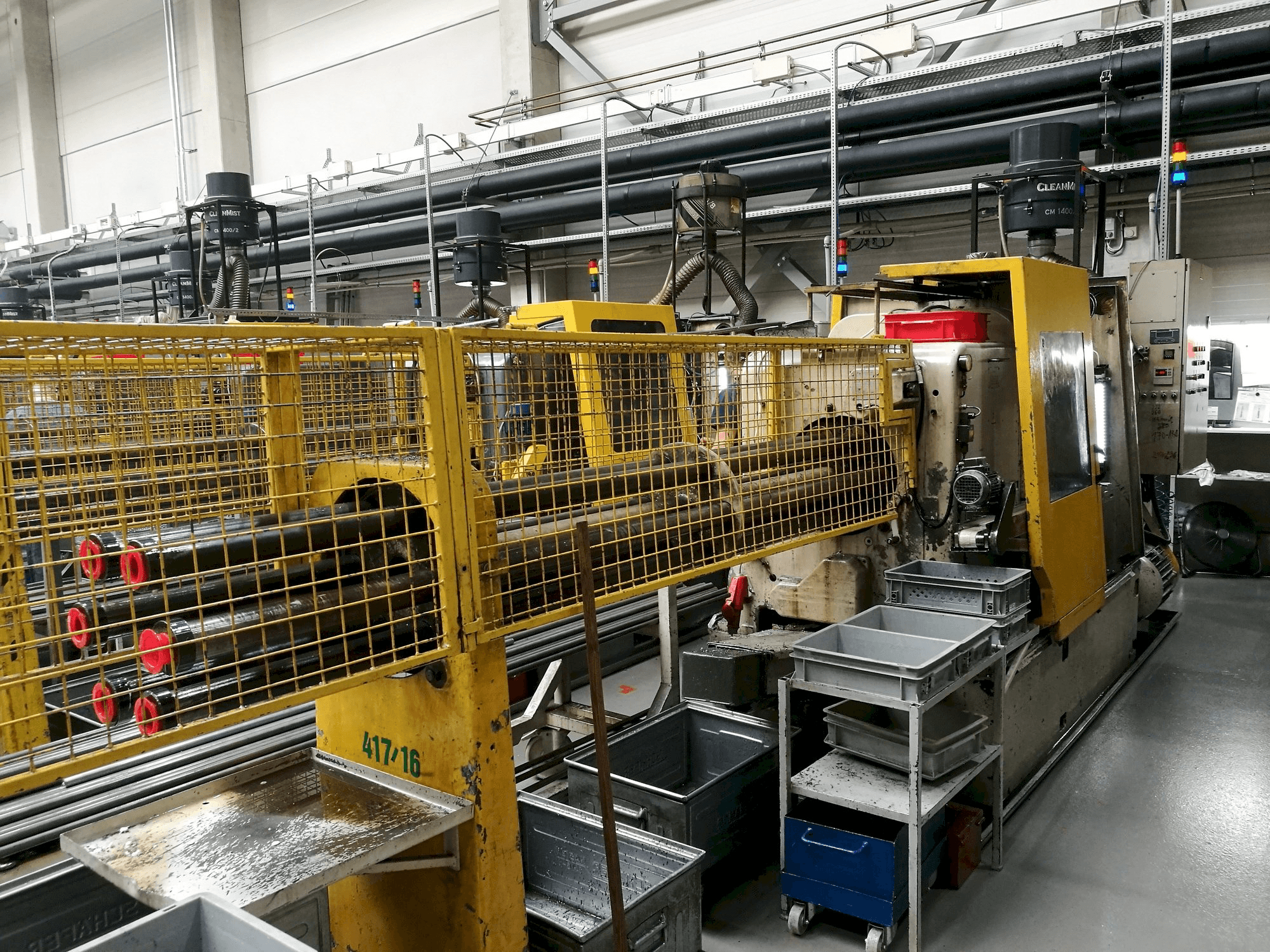 Čelní pohled na Wickman 1 3/8"-6 stroj