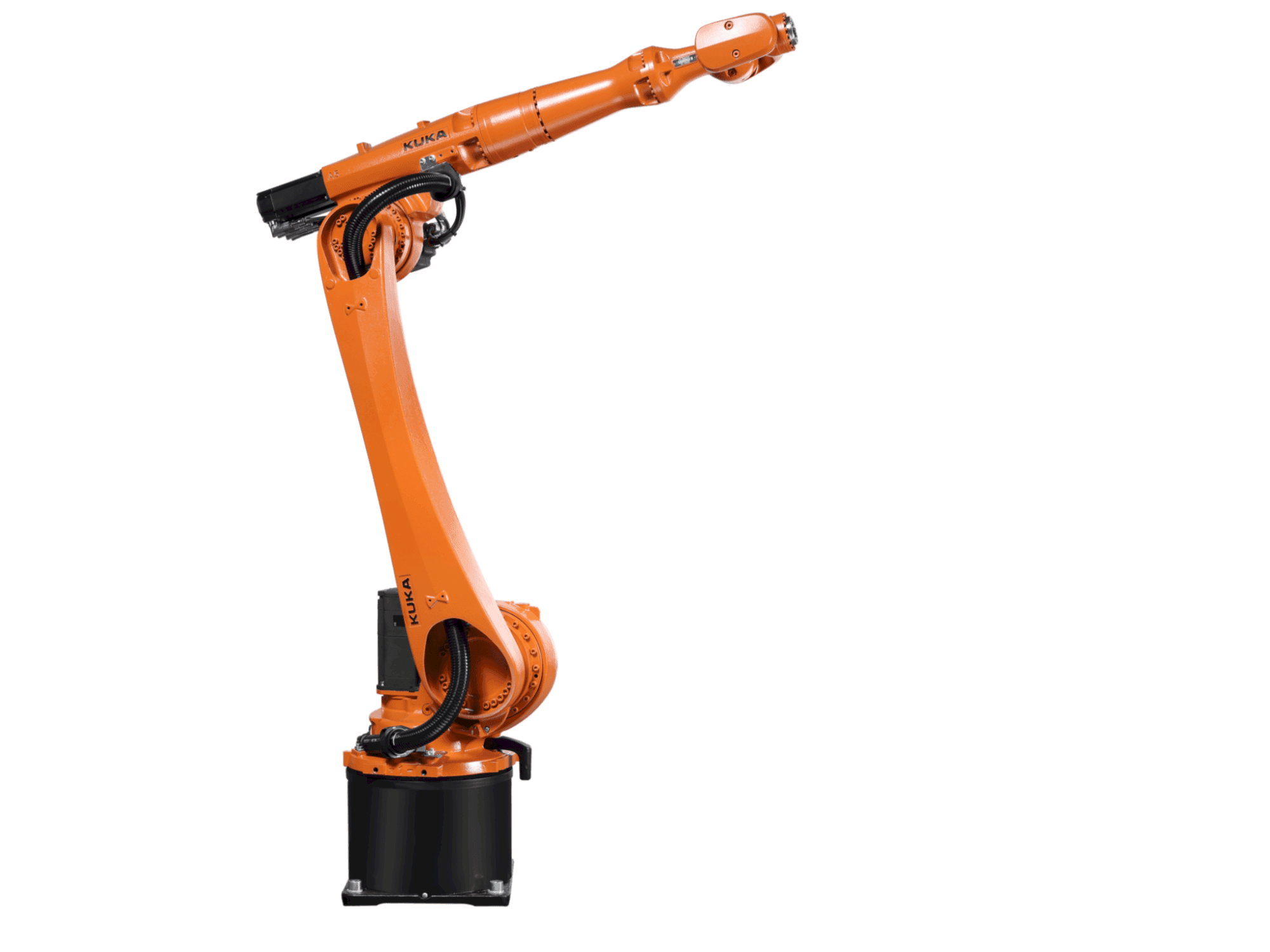 Čelní pohled na KUKA KP2 HV 2600 HW stroj