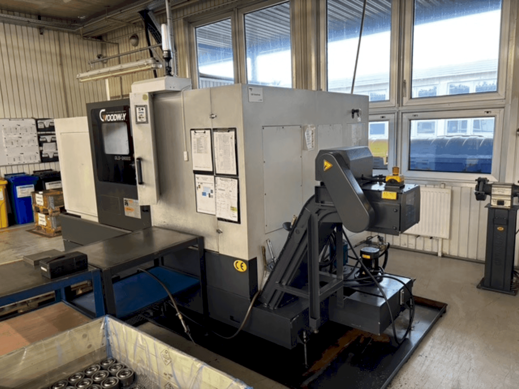 Čelní pohled na Goodway GLS-2800S stroj