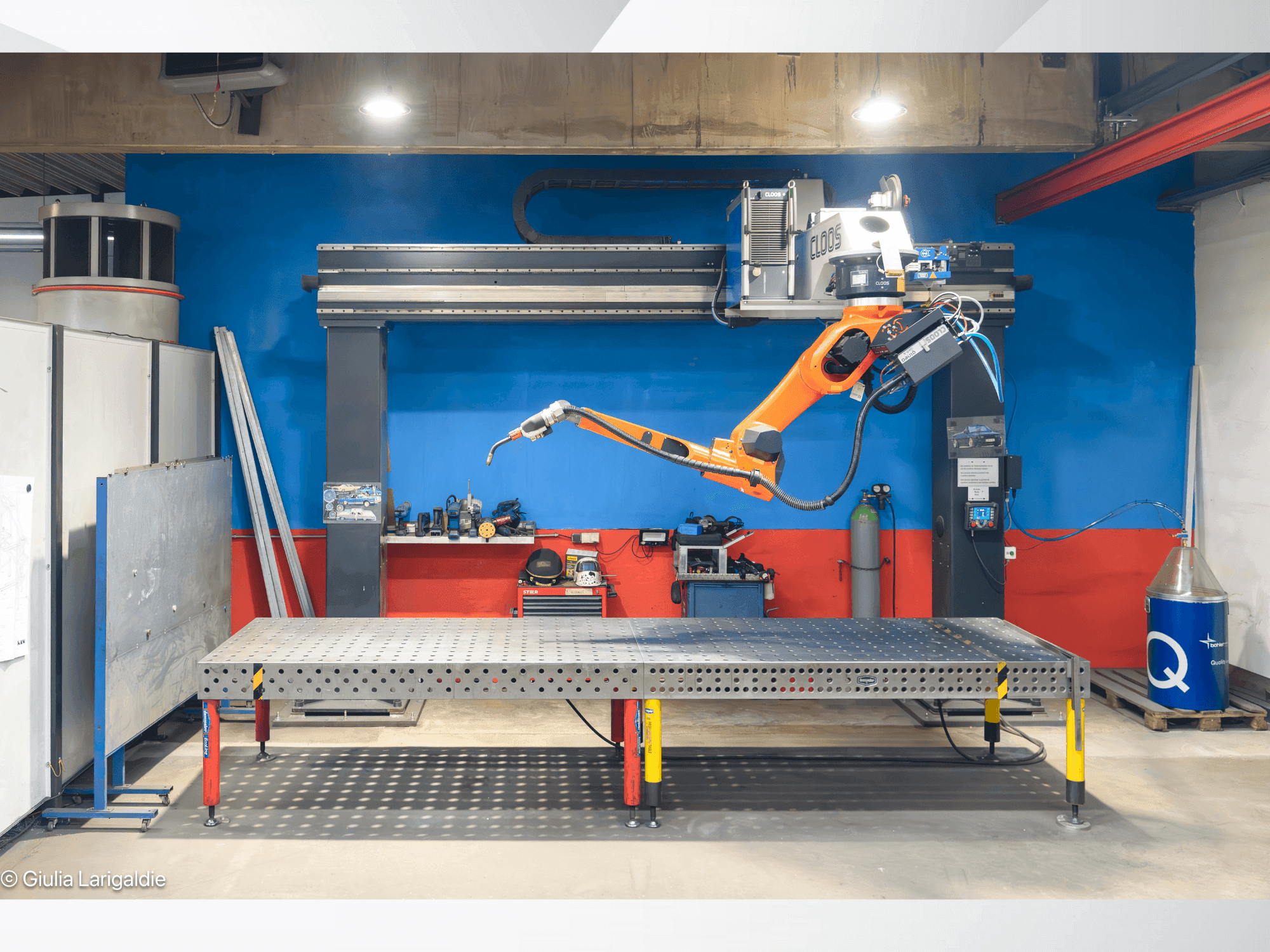 Čelní pohled na CLOOS Instant pro IRPS stroj