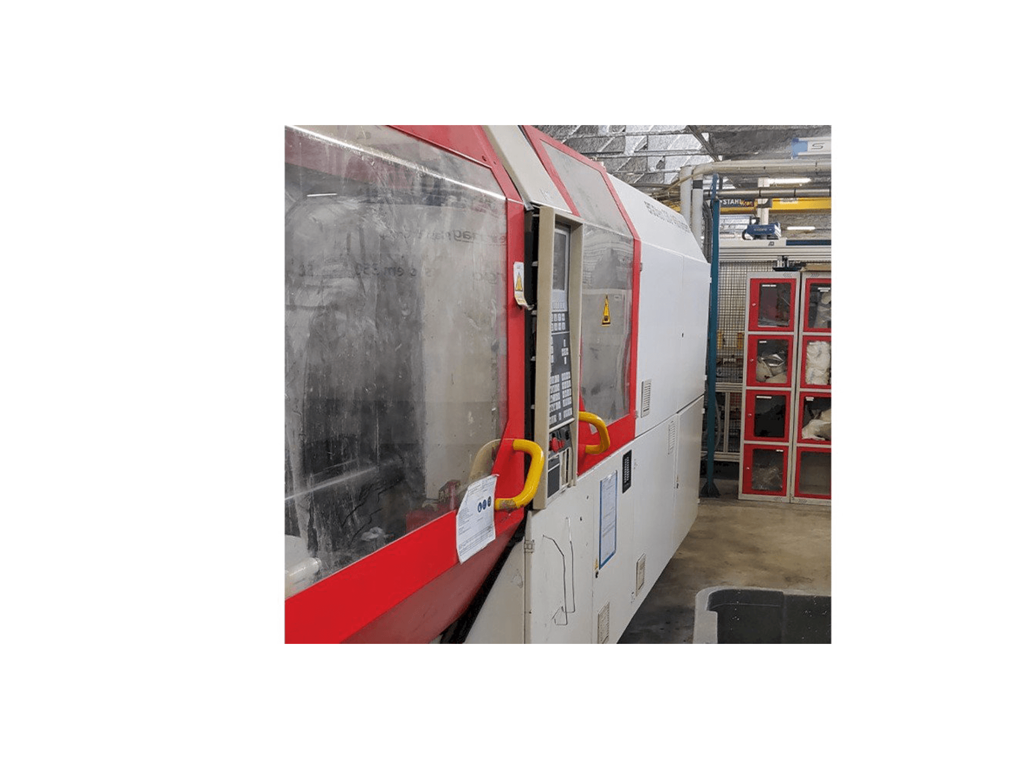 Čelní pohled na DEMAG Ergotech 330-1450 system stroj