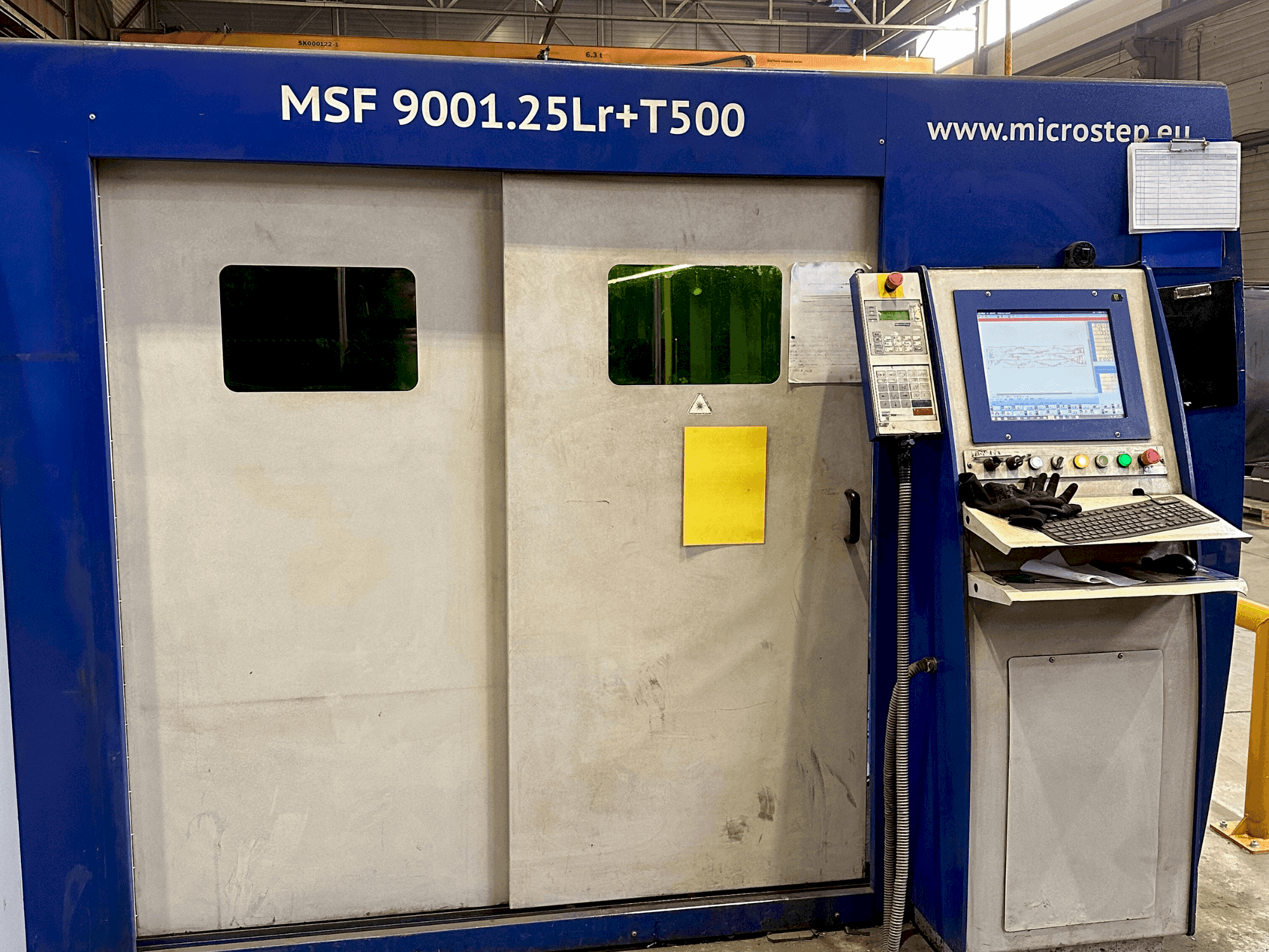 Čelní pohled na MicroStep MSF 9001.25Lr+T500 (2015) stroj