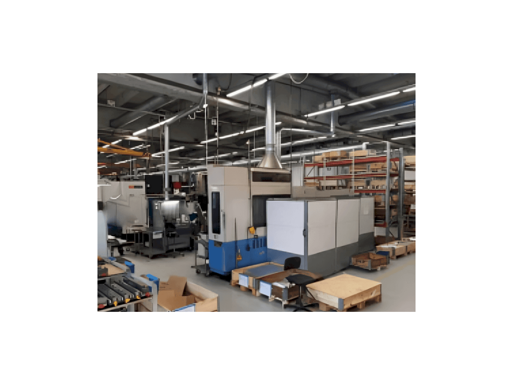 Čelní pohled na Mazak H-500 stroj