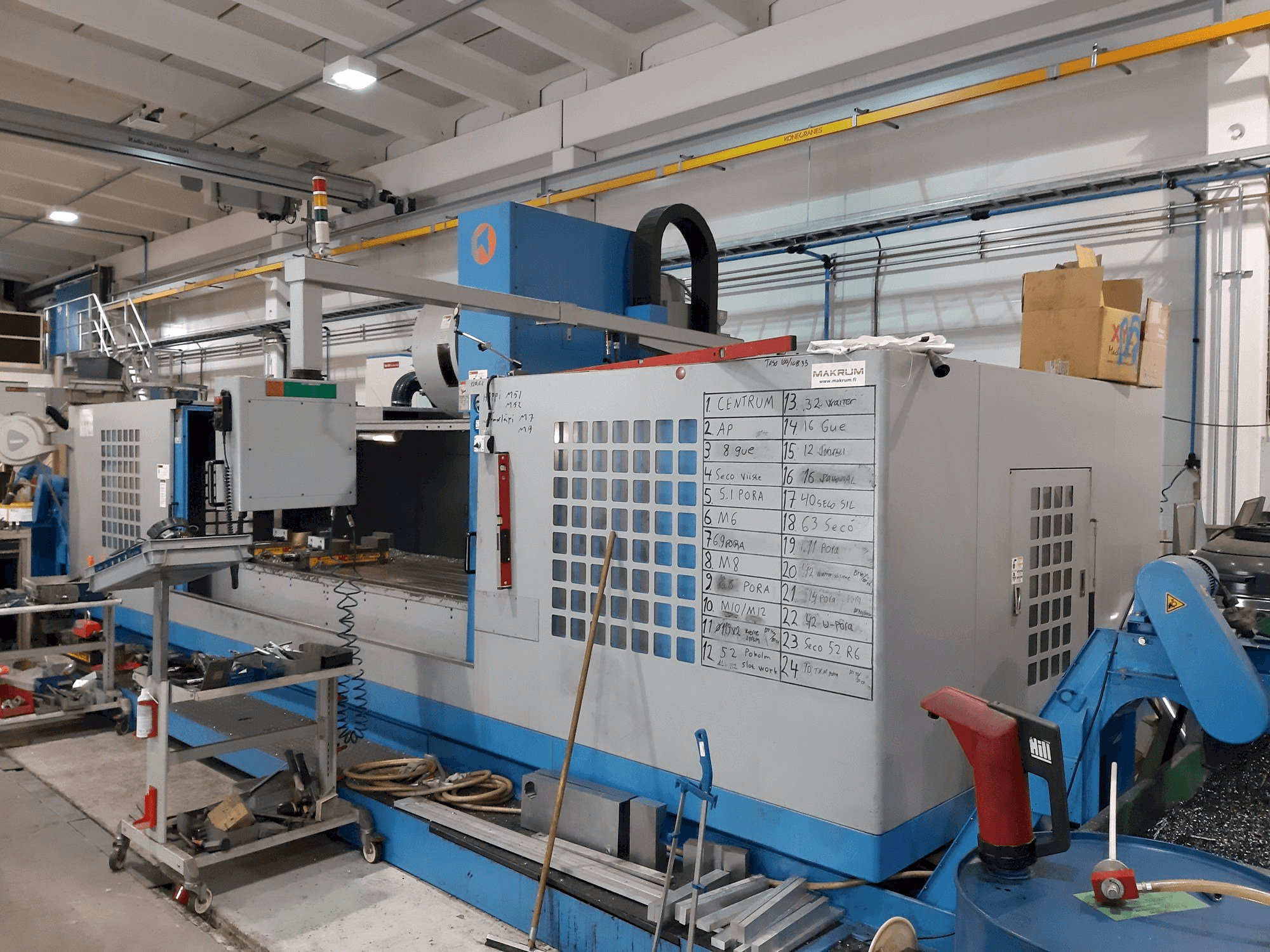 Čelní pohled na Takumi V32 stroj