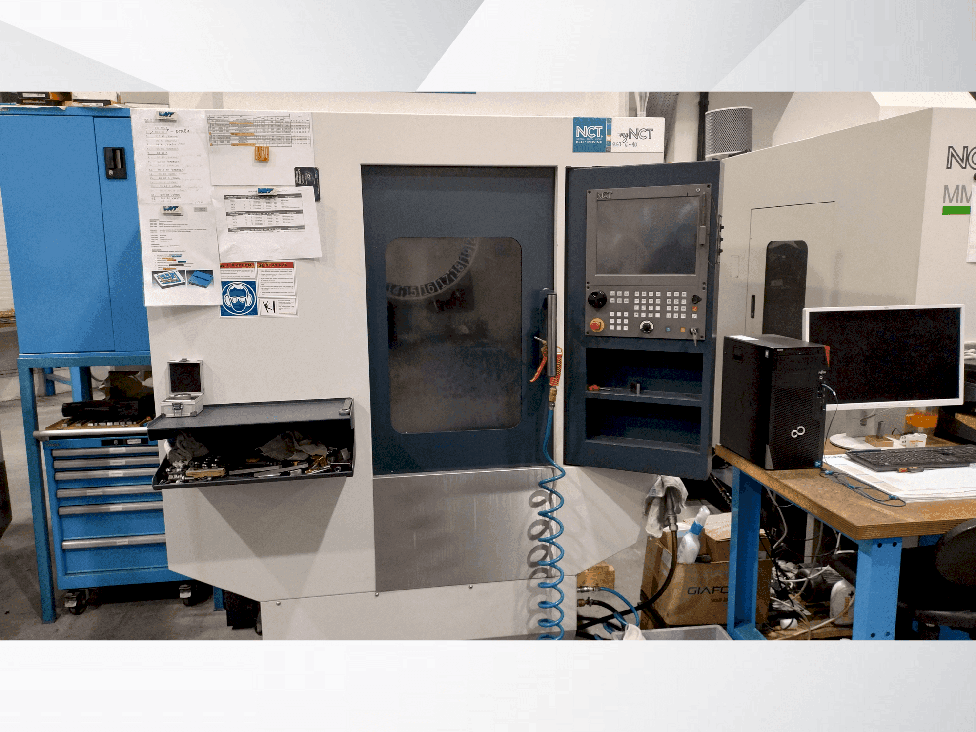 Čelní pohled na NCT VD-510S stroj