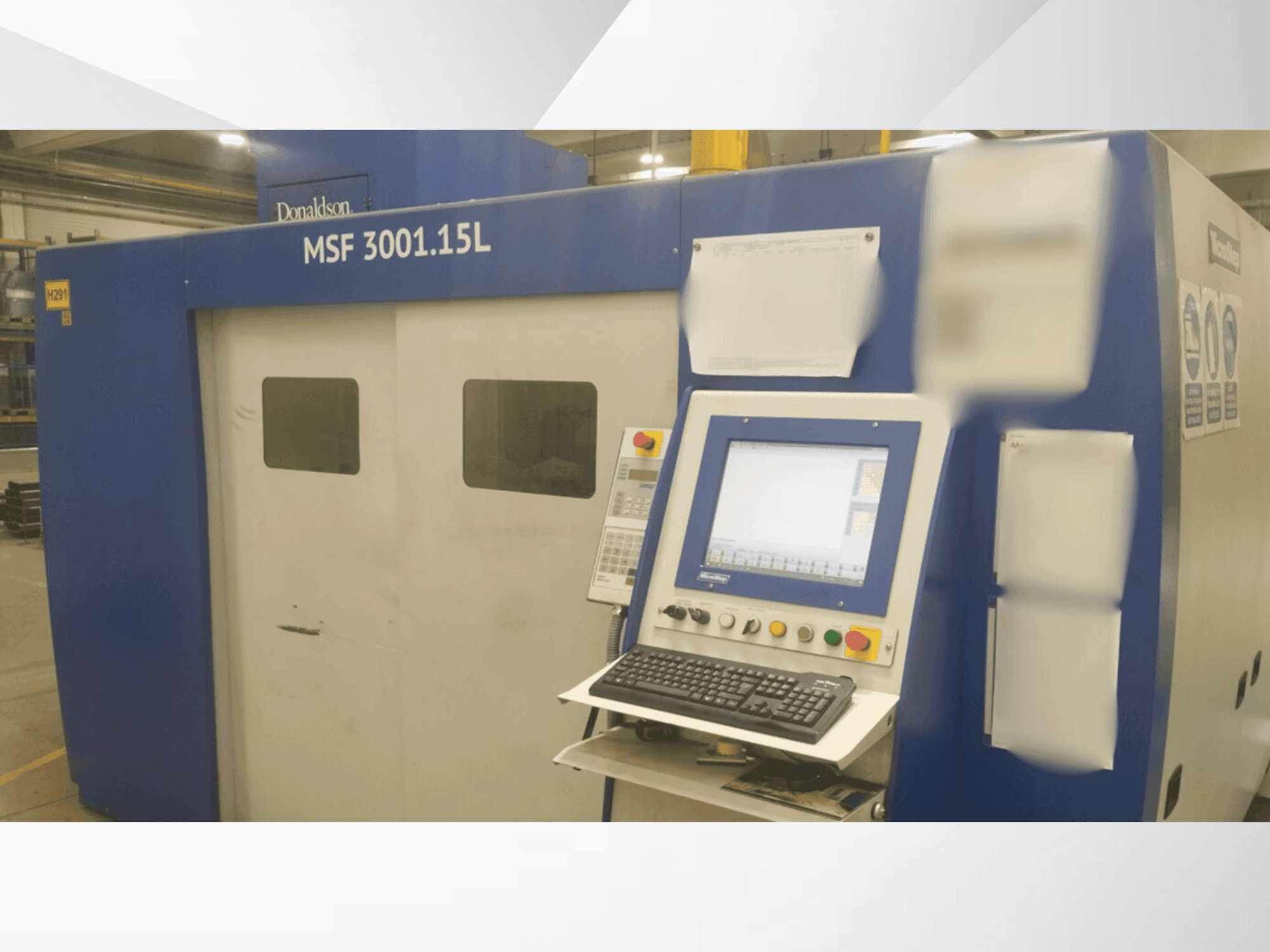 Čelní pohled na MicroStep Fiber MSF 3001.15L stroj