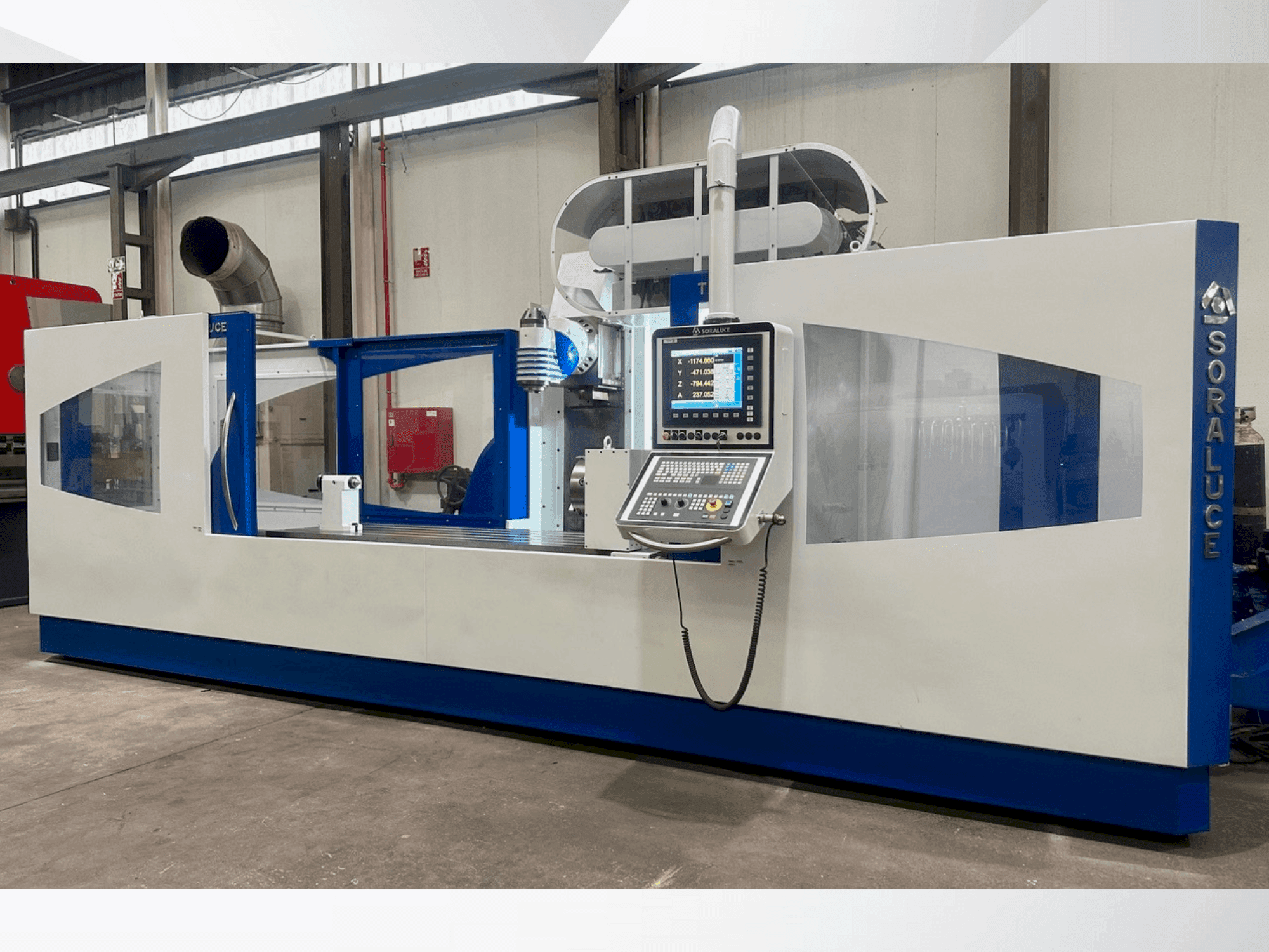 Čelní pohled na Soraluce TA-25A stroj