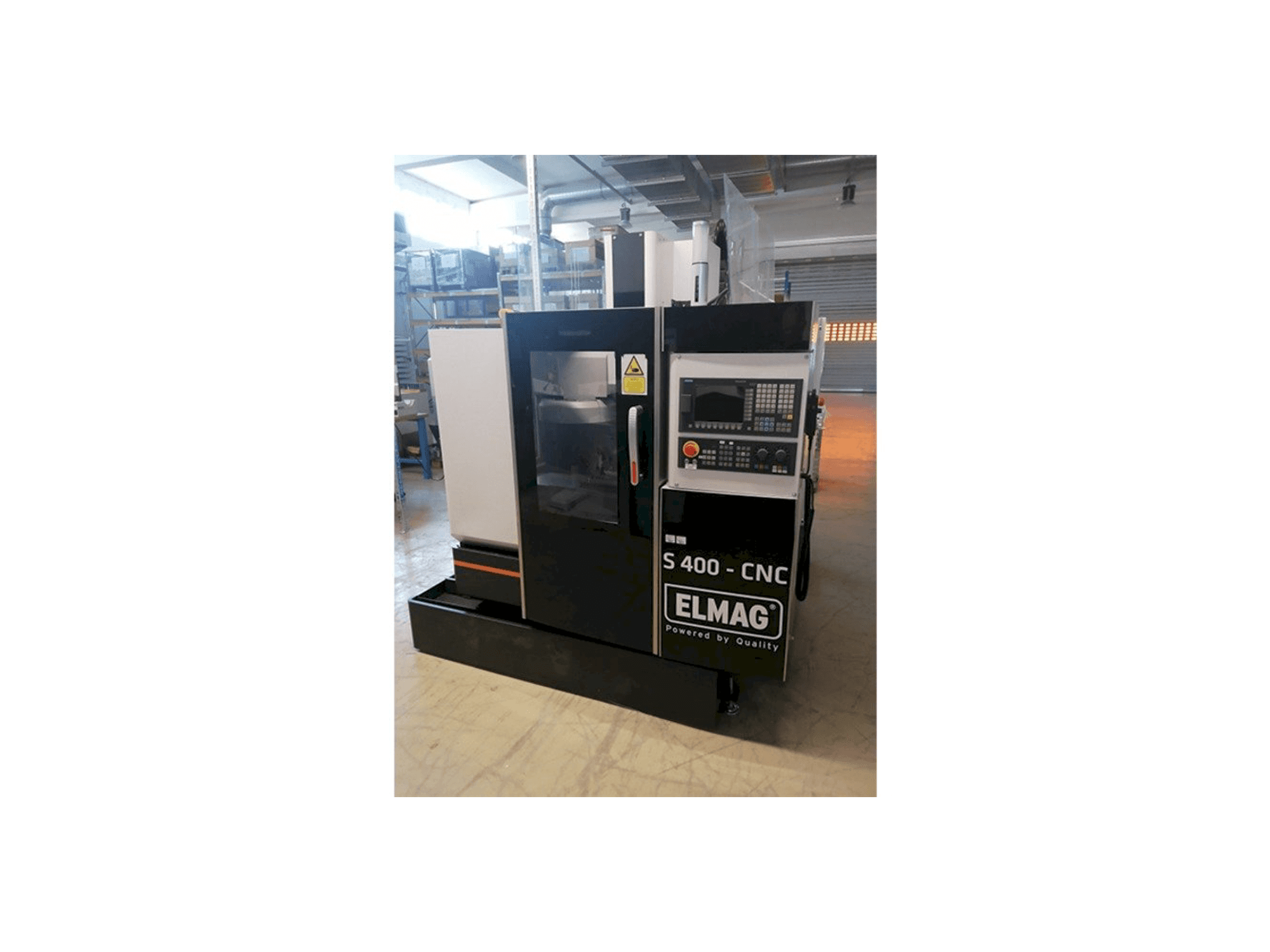 Čelní pohled na ELMAG S 400 CNC stroj