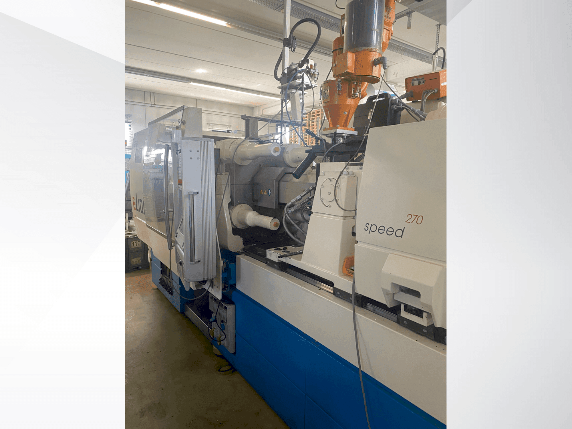 Čelní pohled na Netstal ELION 800-270 S stroj