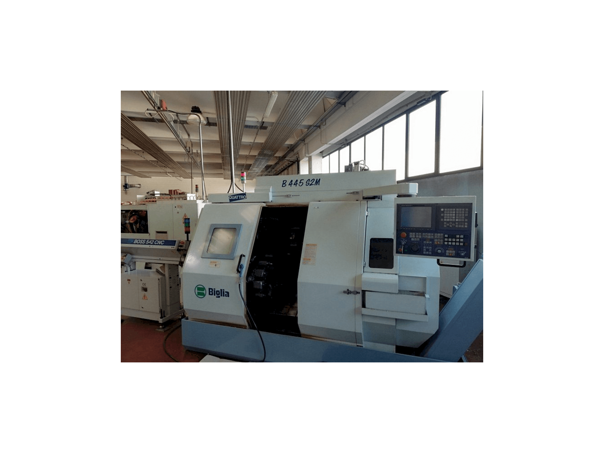 Čelní pohled na Biglia B 445 S2M stroj