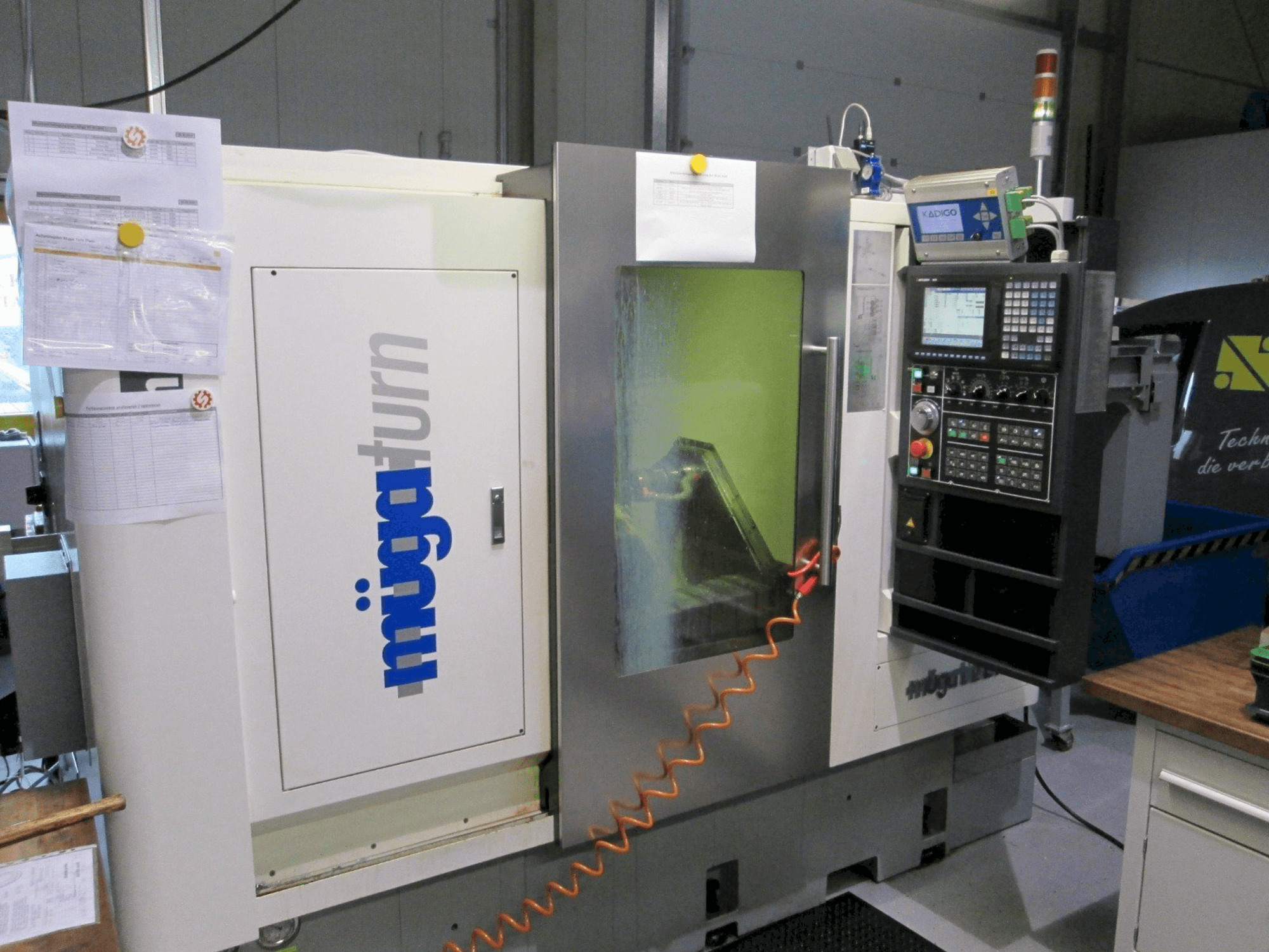 Čelní pohled na Muga iTwin stroj