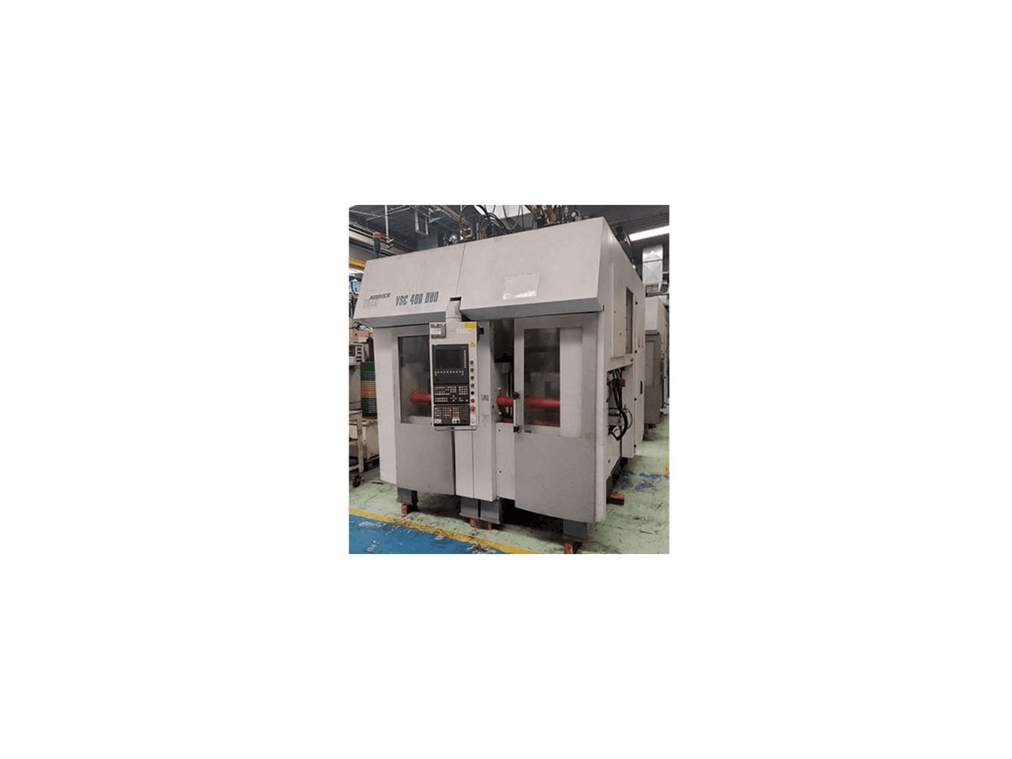 Levý pohled na EMAG VSC-400 DUO stroj