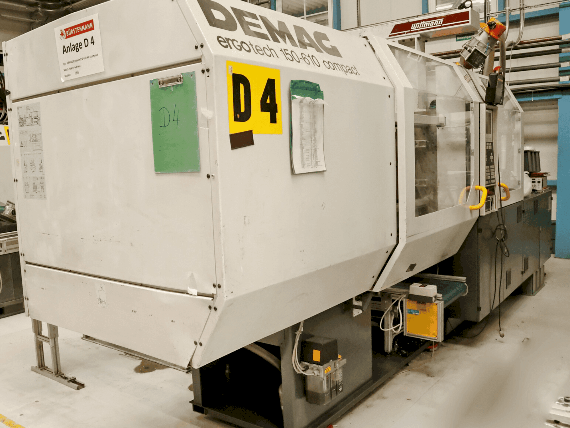 Čelní pohled na DEMAG Ergotech 150-610 NC 4 stroj